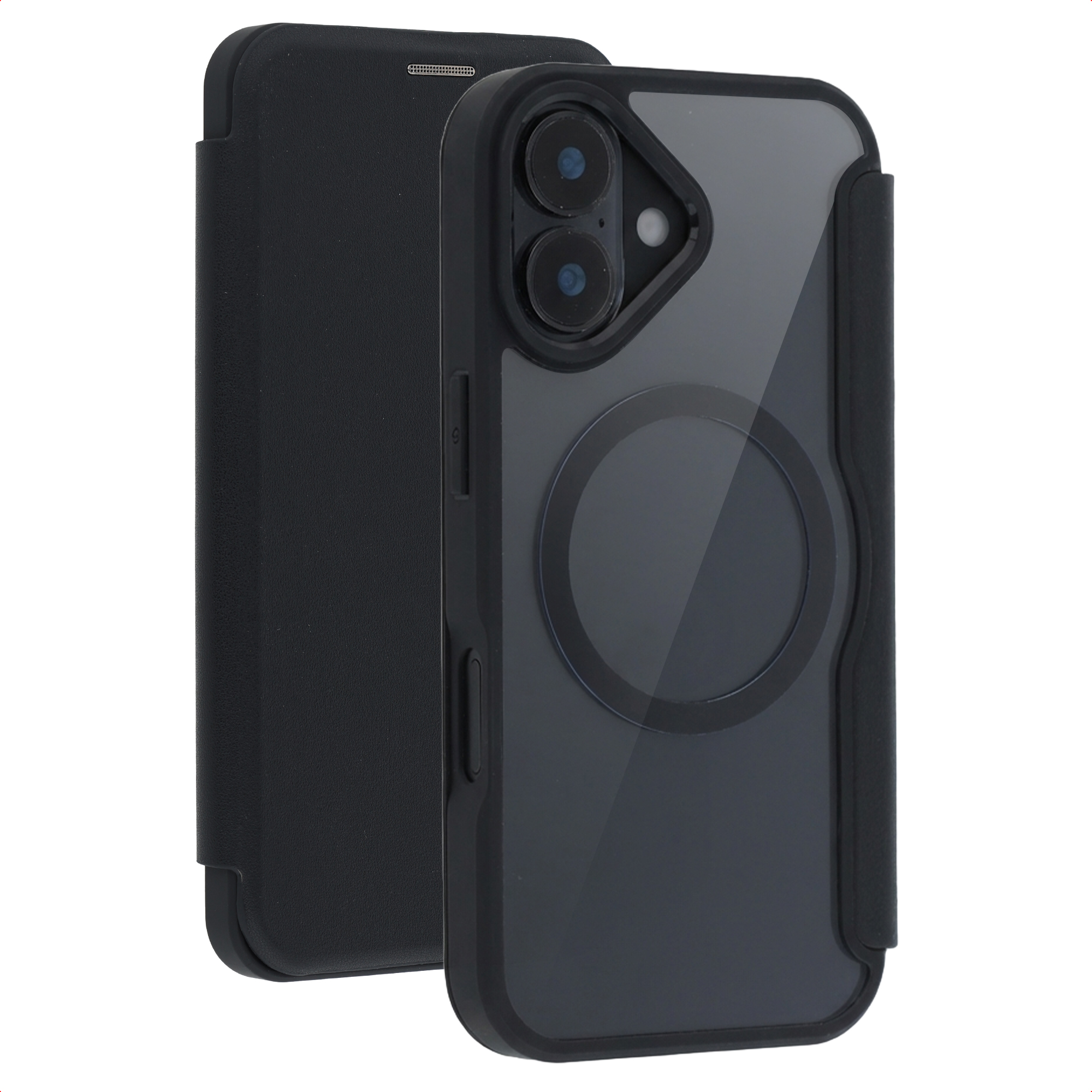 imoshion Bookcase Transparente avec MagSafe Apple iPhone 17 - Noir
