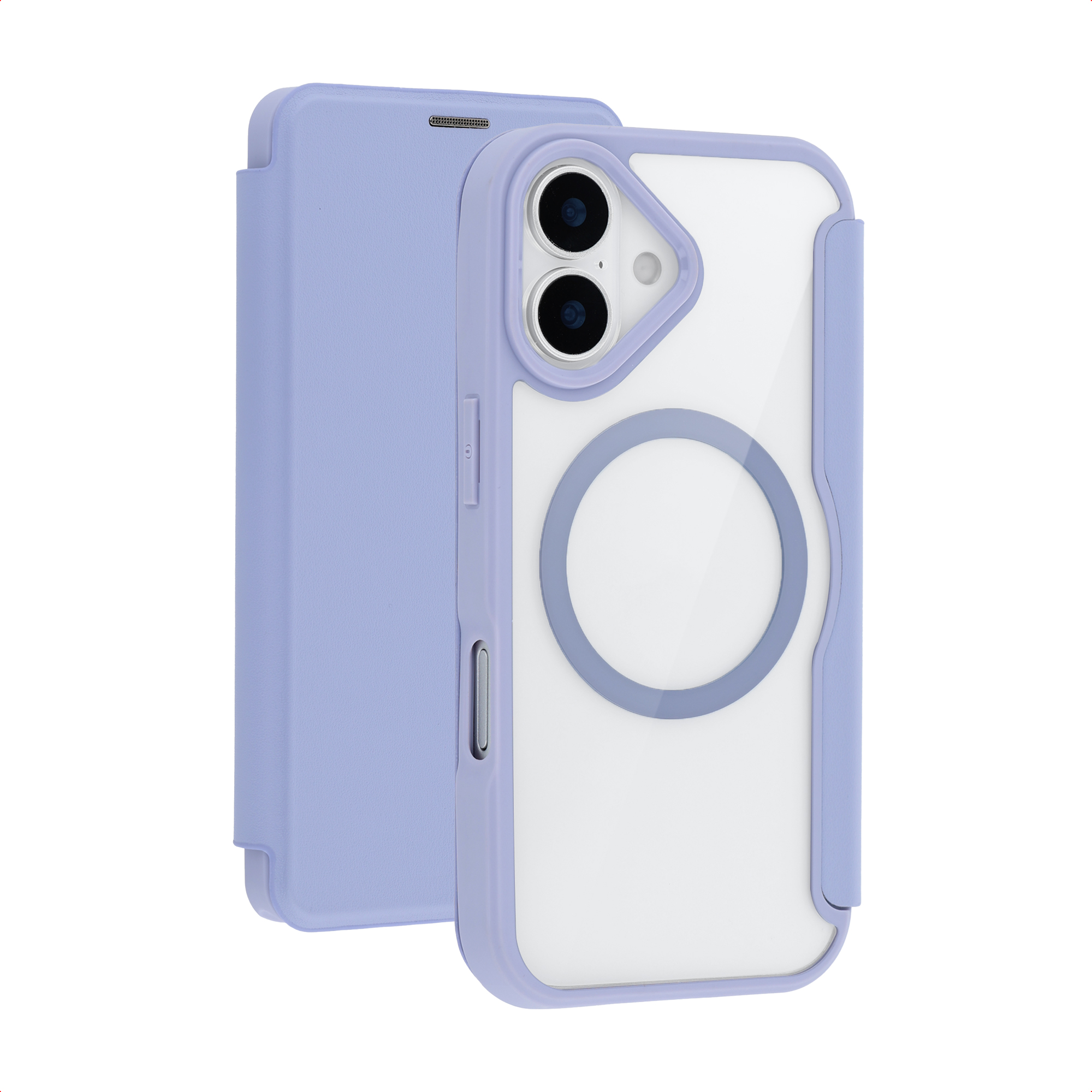 imoshion Transparante Bookcase met MagSafe voor de Apple iPhone 17 - Lila