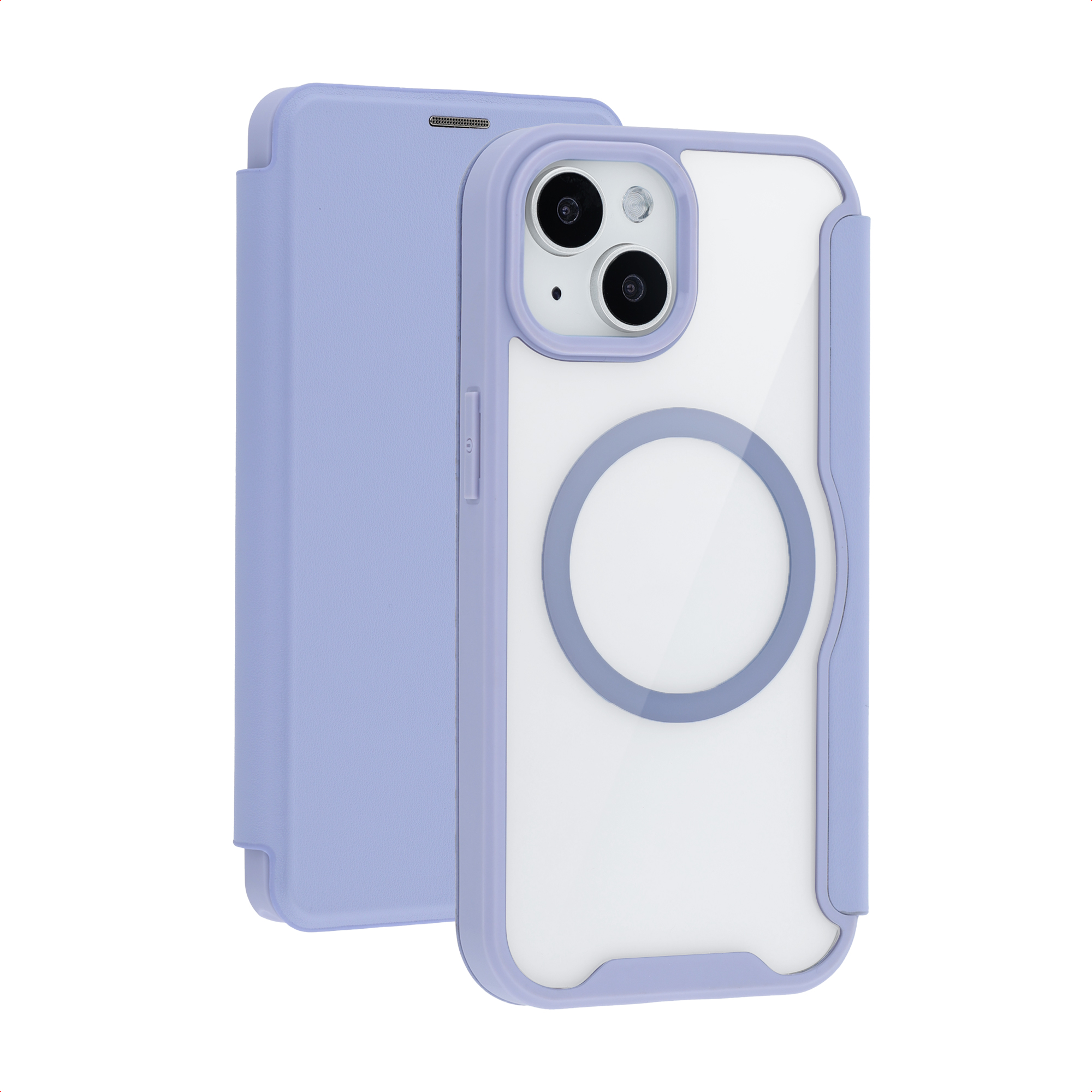 imoshion Bookcase Transparente avec MagSafe Apple iPhone 15 - Lilas
