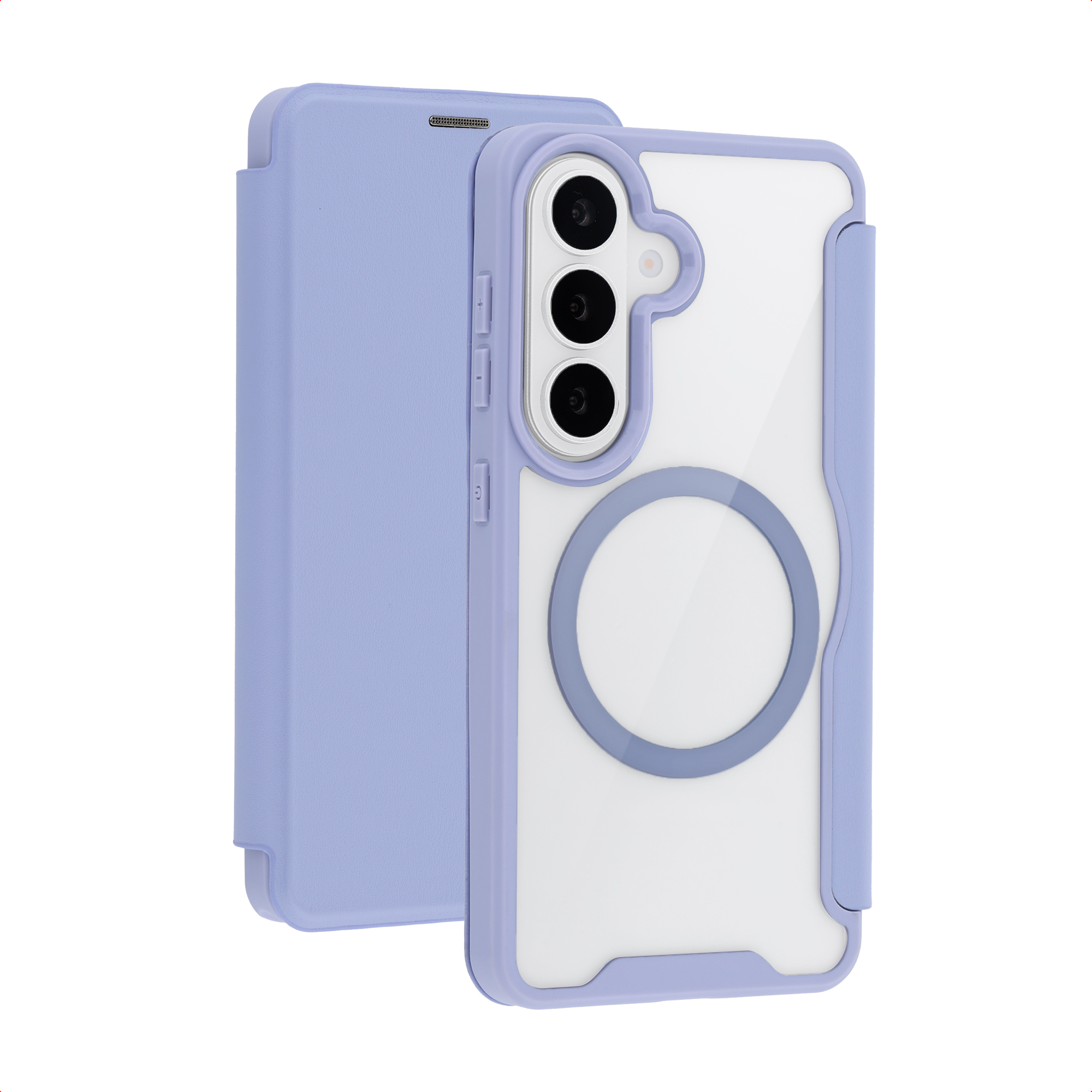 imoshion Transparante Bookcase met MagSafe voor de Samsung Galaxy S26 - Lila