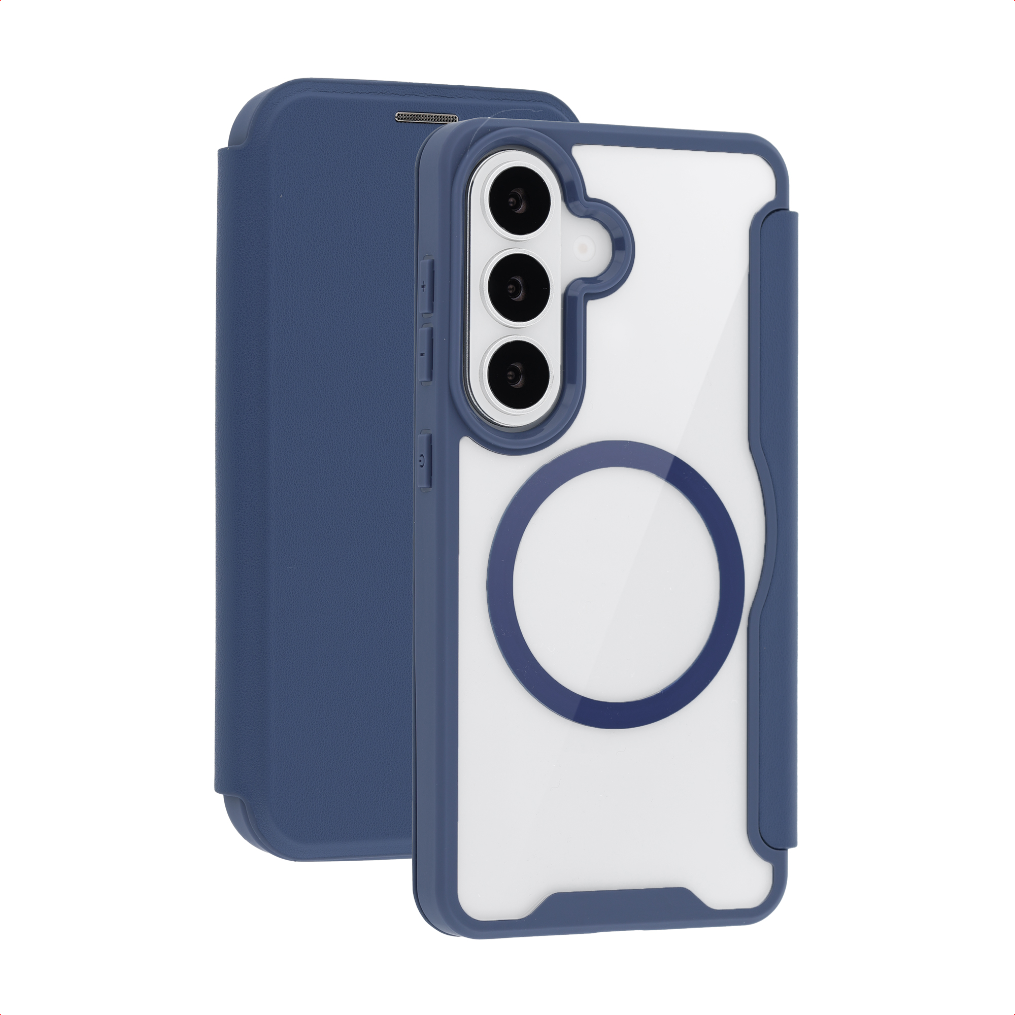 imoshion Bookcase Transparente avec MagSafe Samsung Galaxy S26 - Bleu