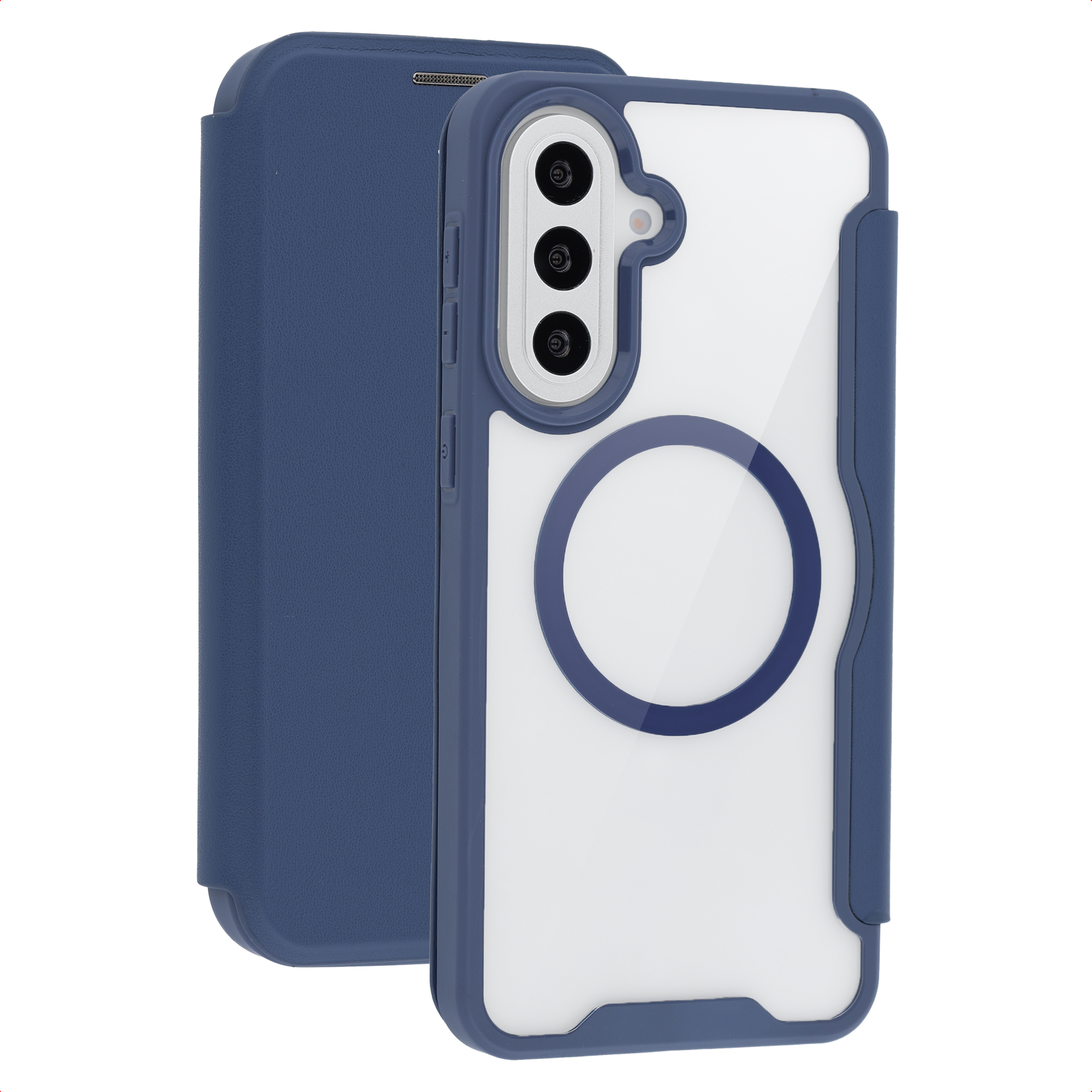 imoshion Bookcase Transparente avec MagSafe Samsung Galaxy A57 (5G) - Bleu