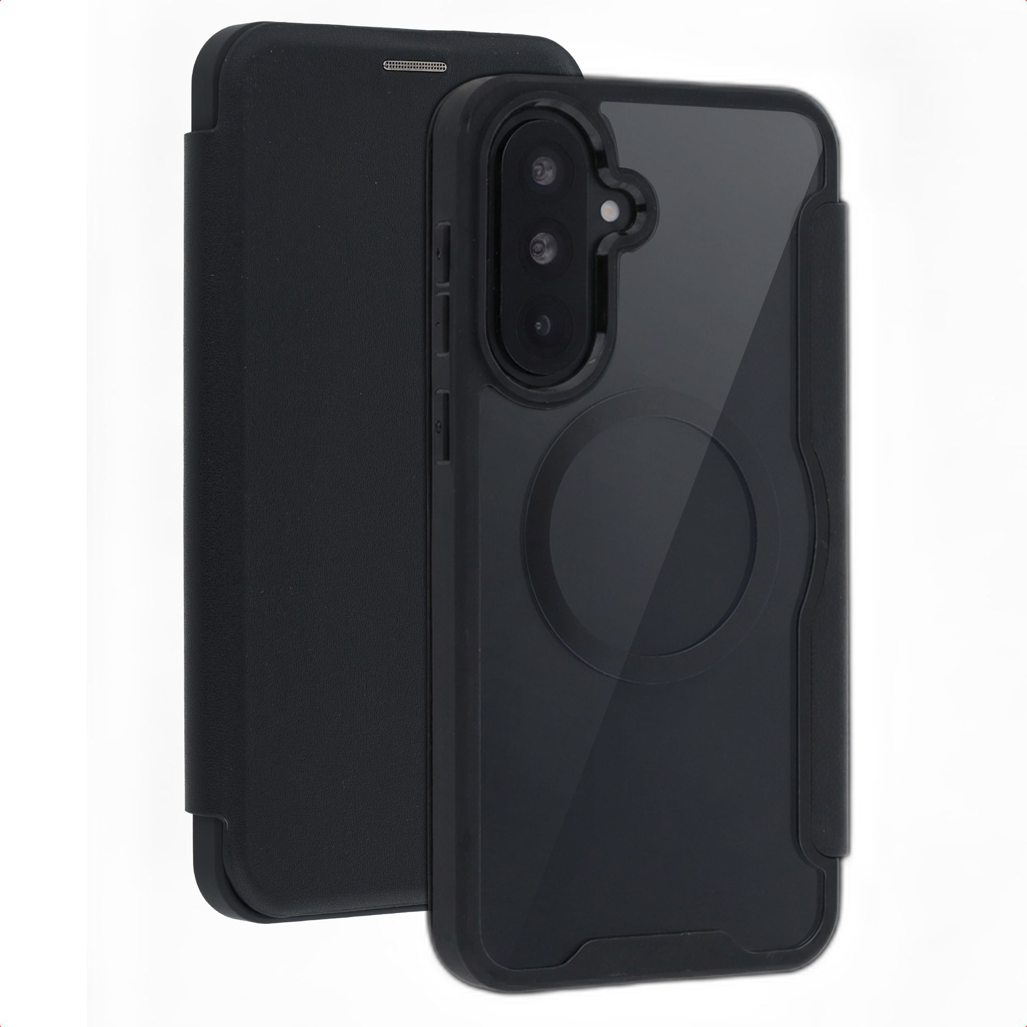 imoshion Transparante Bookcase met MagSafe voor de Samsung Galaxy A37 (5G) - Zwart