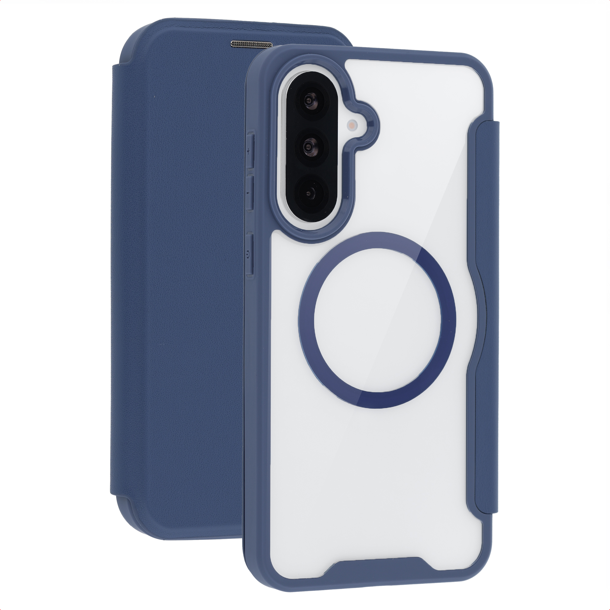 imoshion Bookcase Transparente avec MagSafe Samsung Galaxy A37 (5G) - Bleu