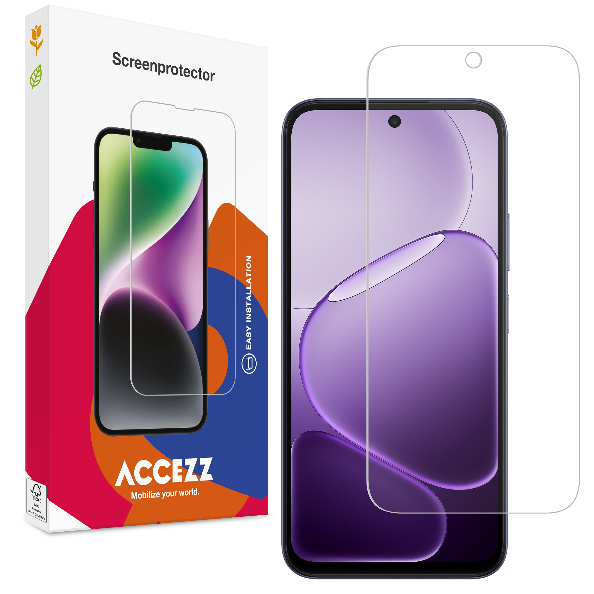 Accezz Gehard Glas Screenprotector voor de Oppo A6x (4G/5G)