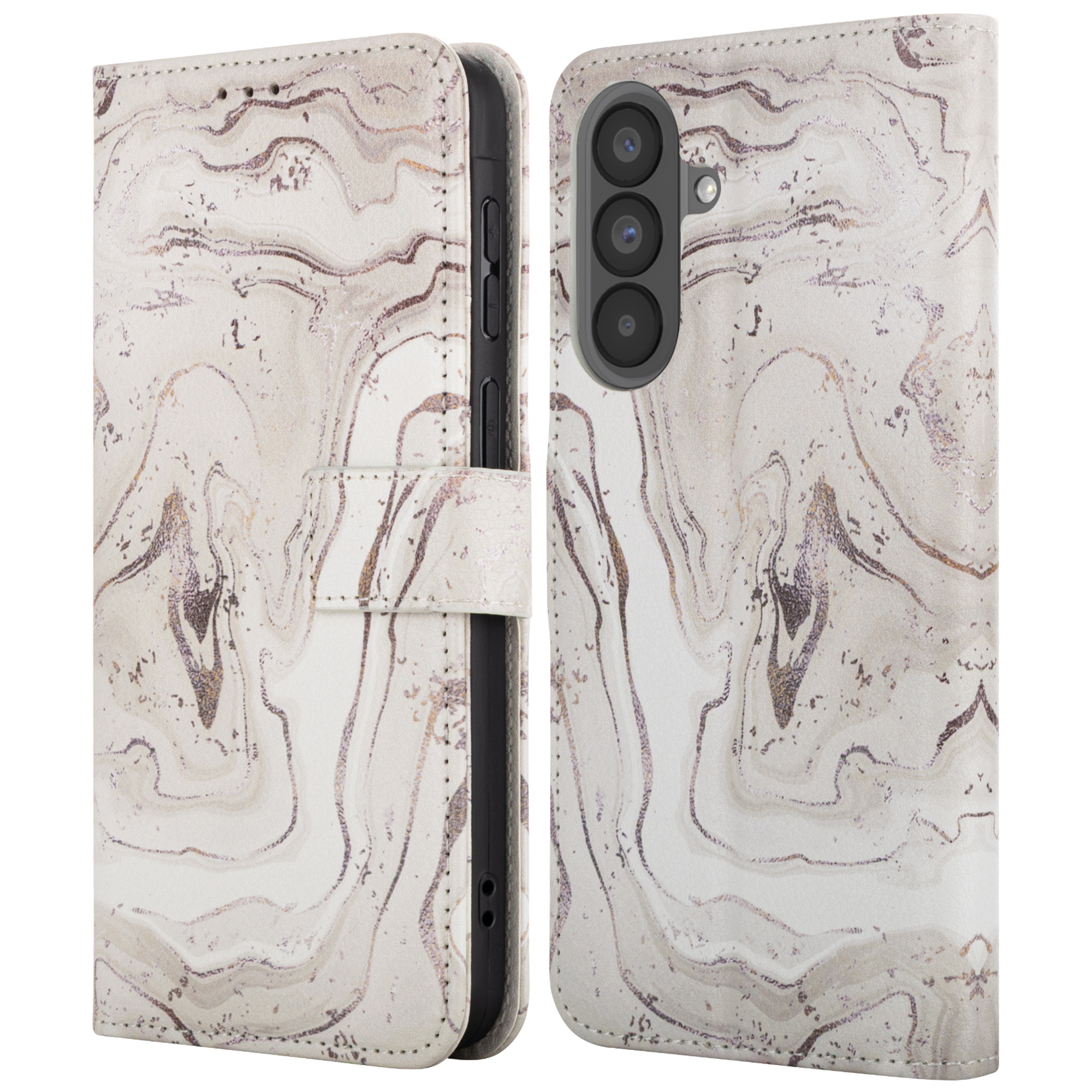 imoshion Design Bookcase voor de Samsung Galaxy A37 (5G) - Sandy Marble