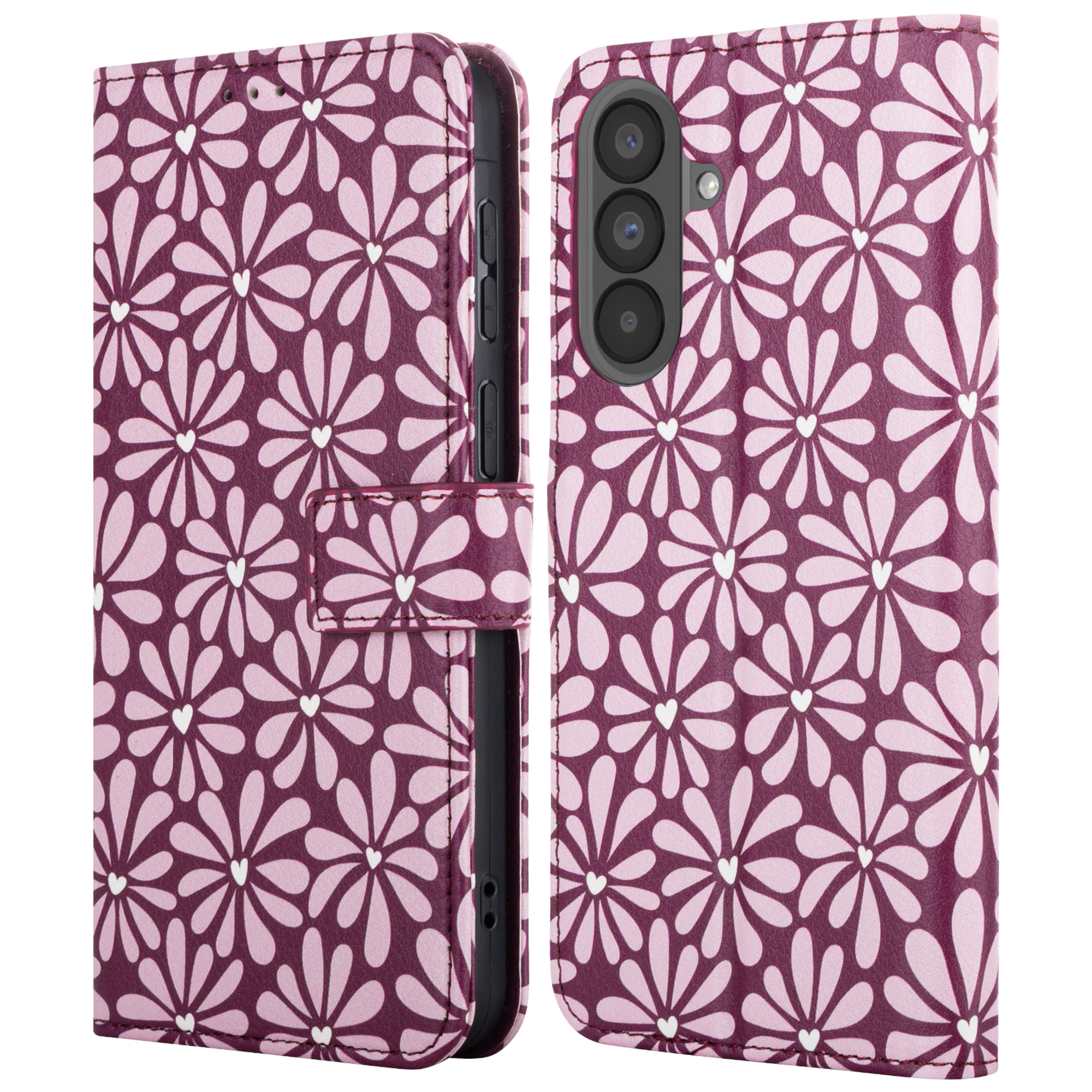 imoshion Design Bookcase voor de Samsung Galaxy A37 (5G) - Bloom Love Blush