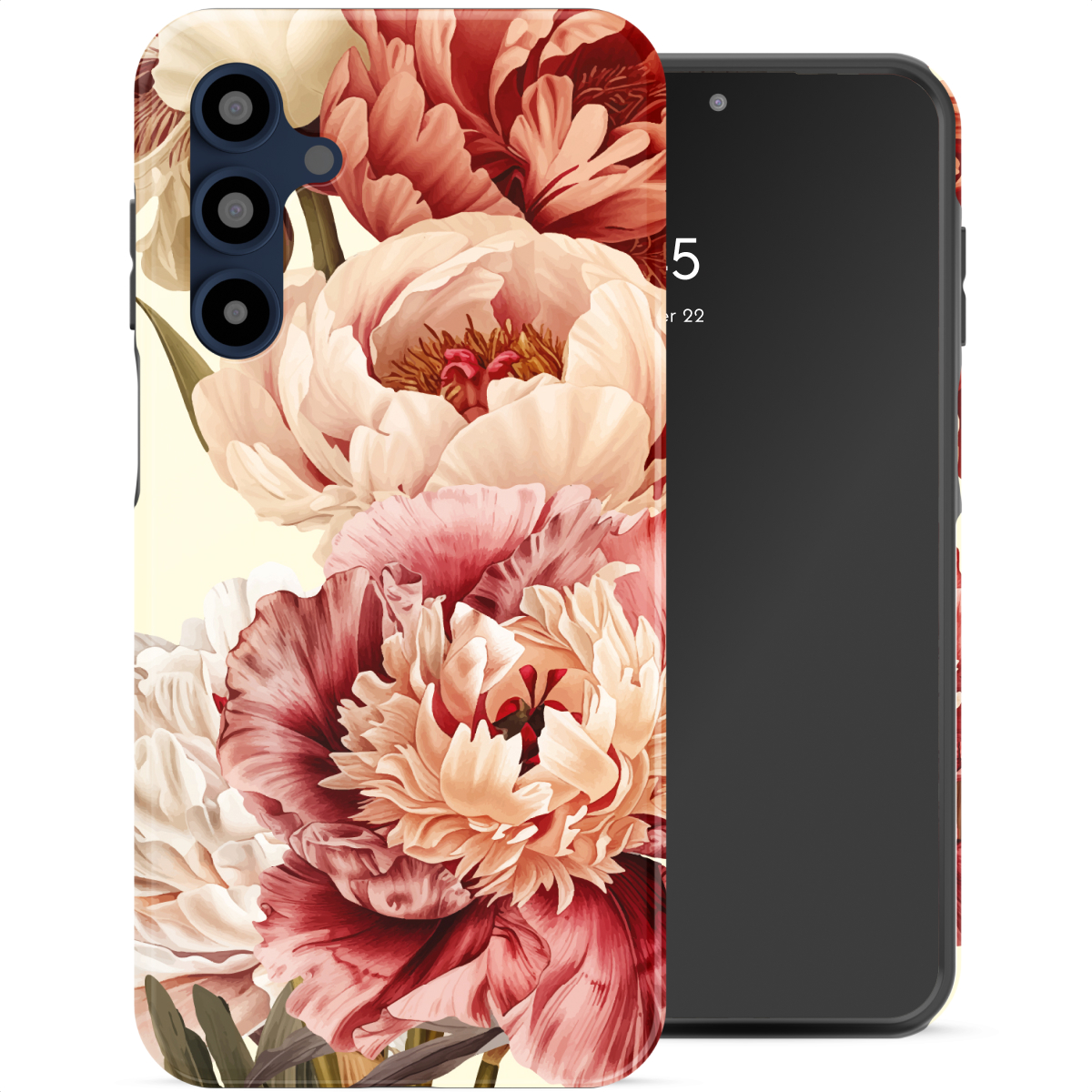 Selencia Vivid Backcover voor de Samsung Galaxy A16 - Vintage Peony
