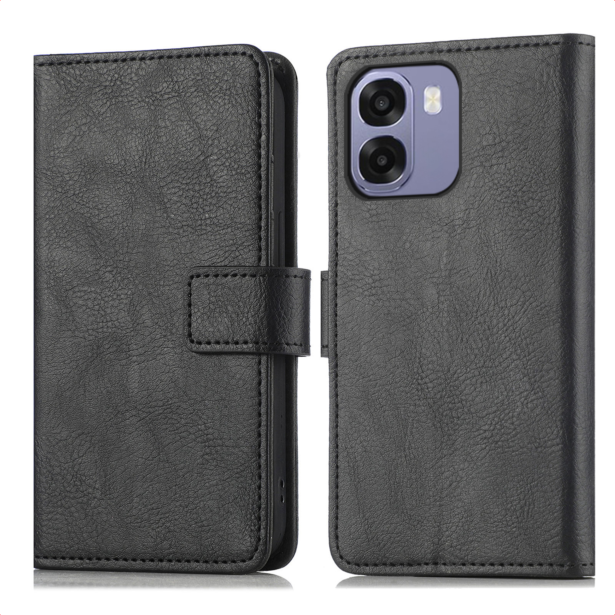 imoshion Luxe Bookcase voor de Oppo A6x (4G/5G) - Zwart