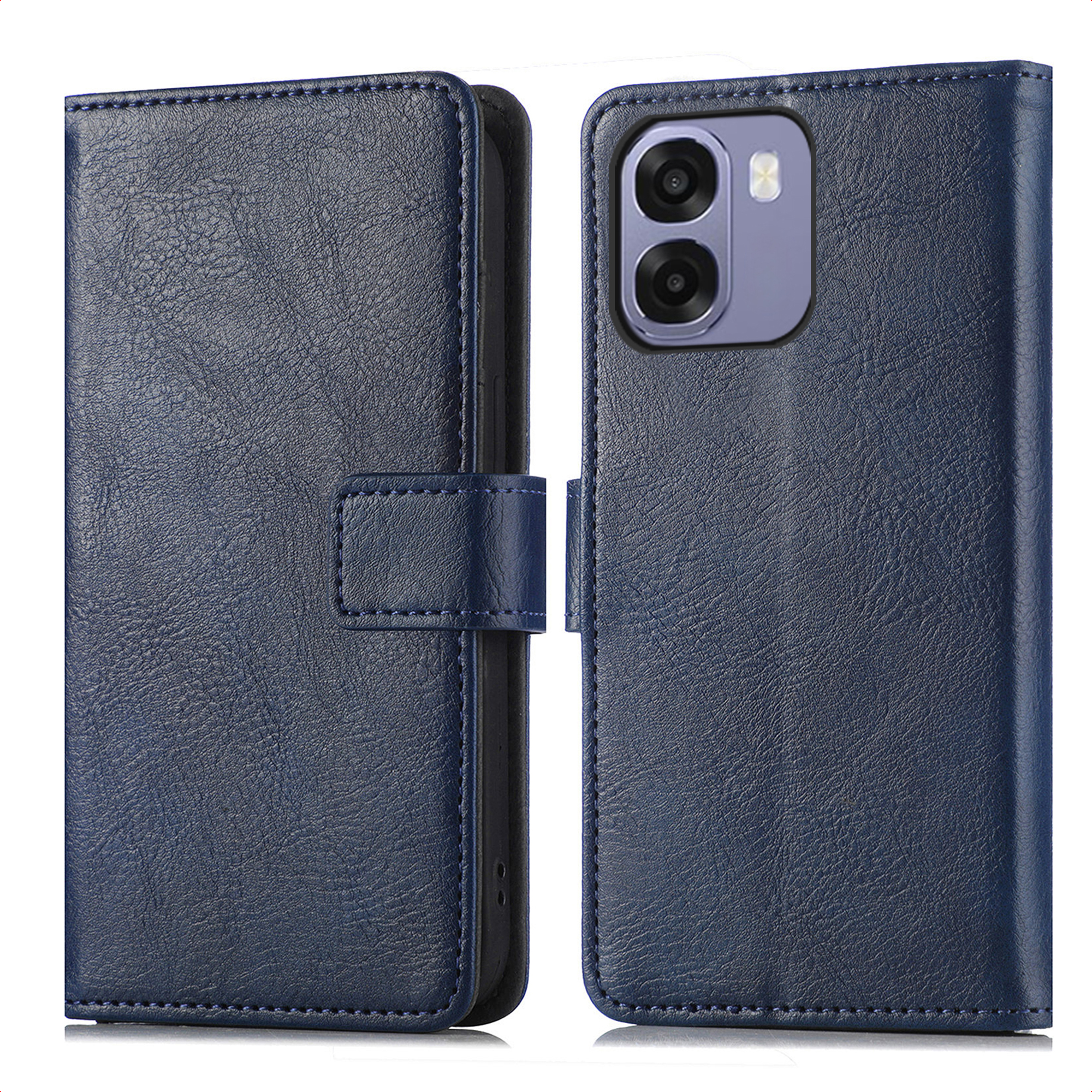 imoshion Luxe Bookcase voor de Oppo A6x (4G/5G) - Donkerblauw