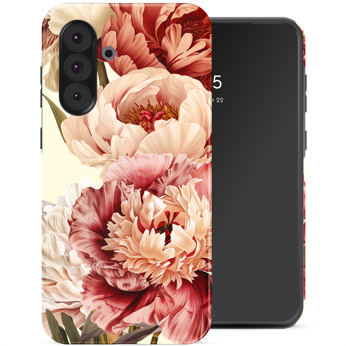 Selencia Coque arrière Vivid Samsung Galaxy A36 / A56 - Vintage Peony