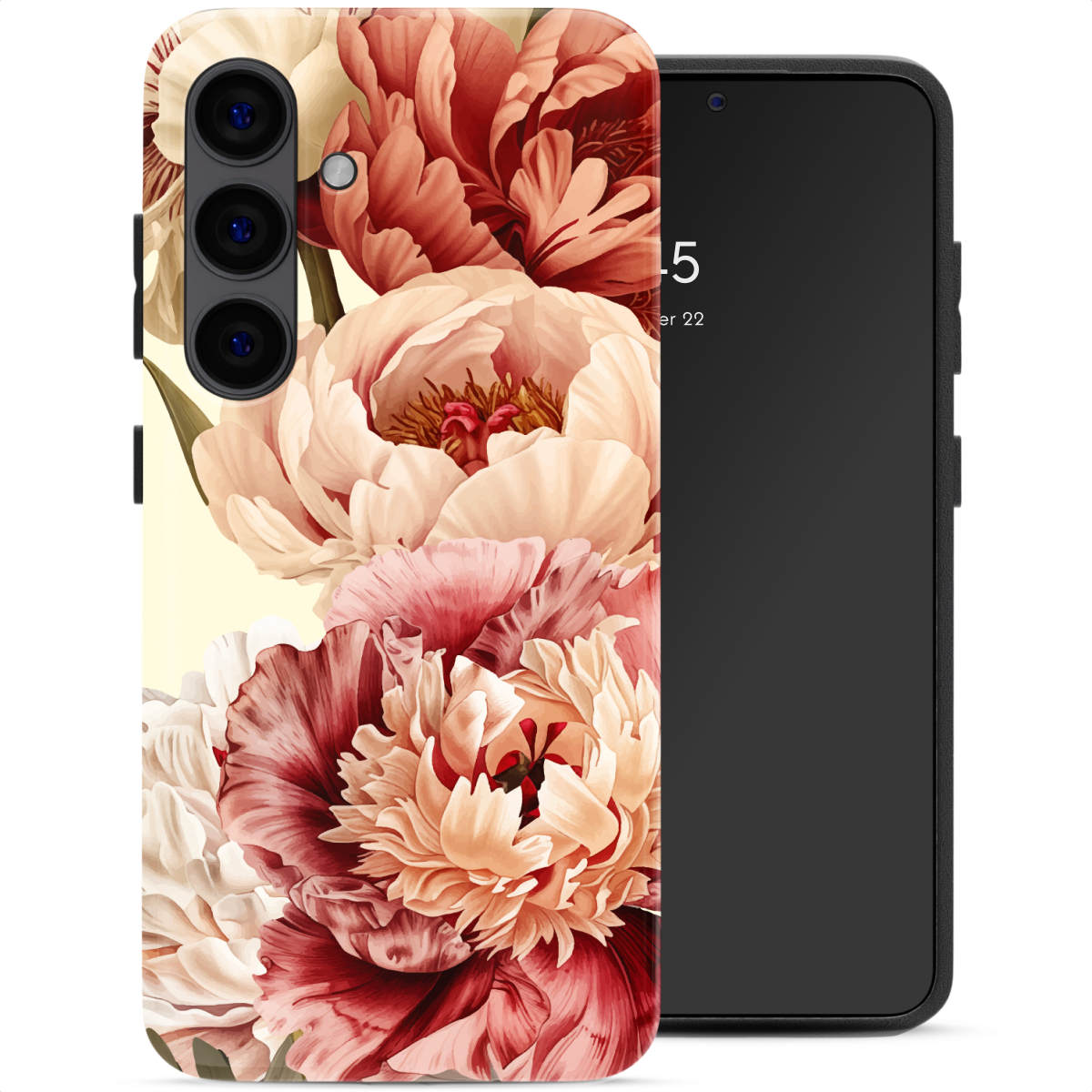 Selencia Coque arrière Vivid avec MagSafe Samsung Galaxy S24 - Vintage Peony