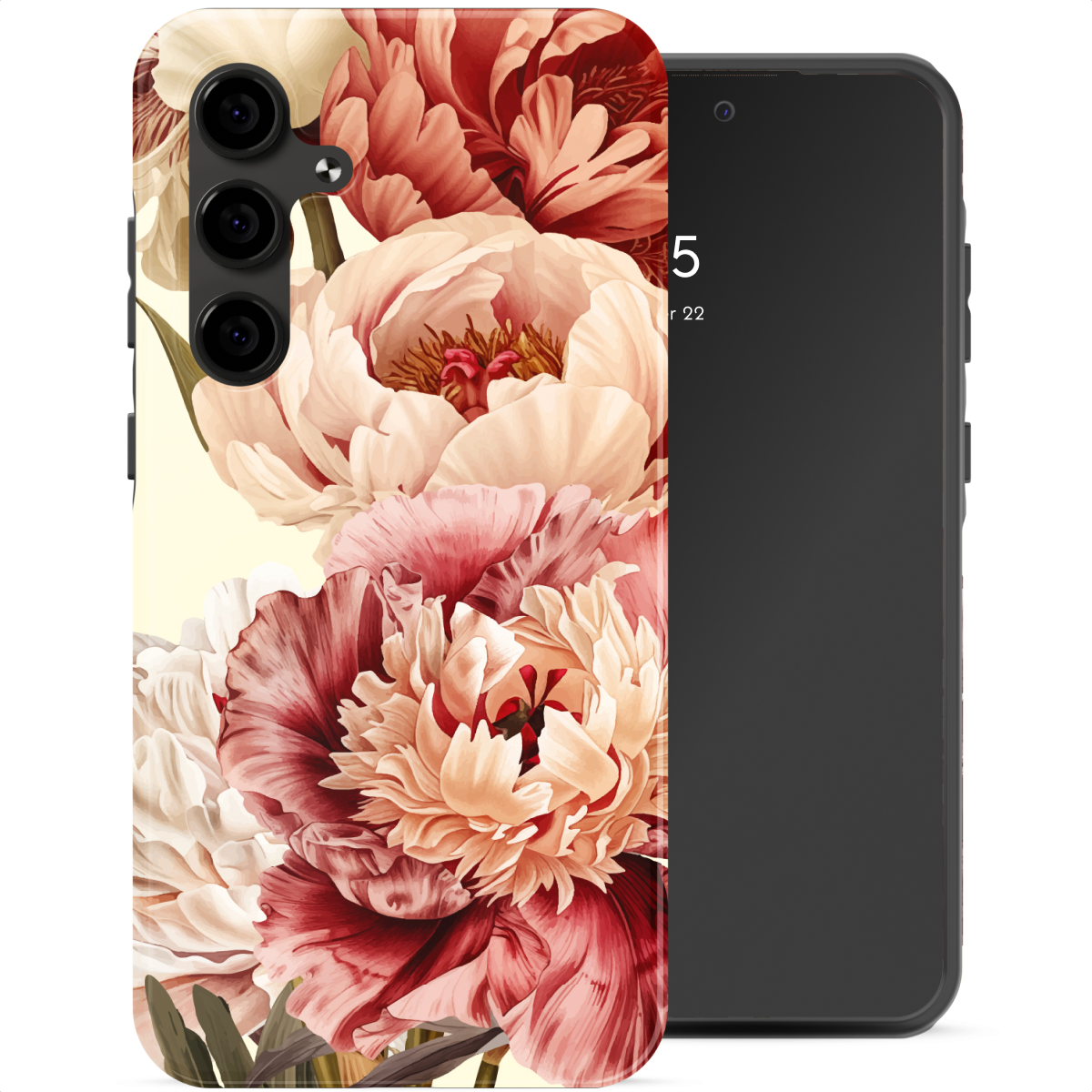Selencia Coque arrière Vivid Samsung Galaxy S24 FE - Vintage Peony