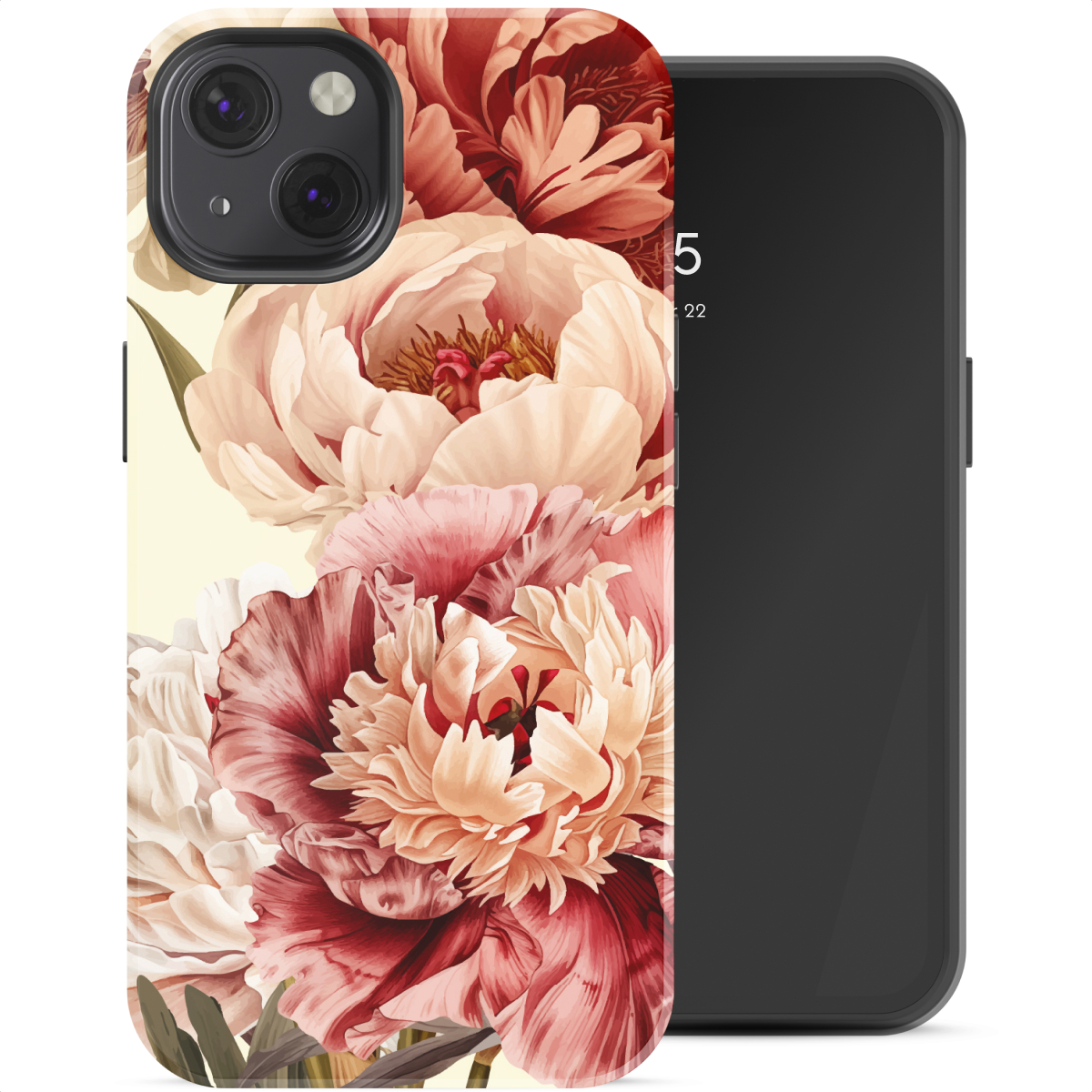Selencia Coque arrière Vivid Apple iPhone 13 - Vintage Peony