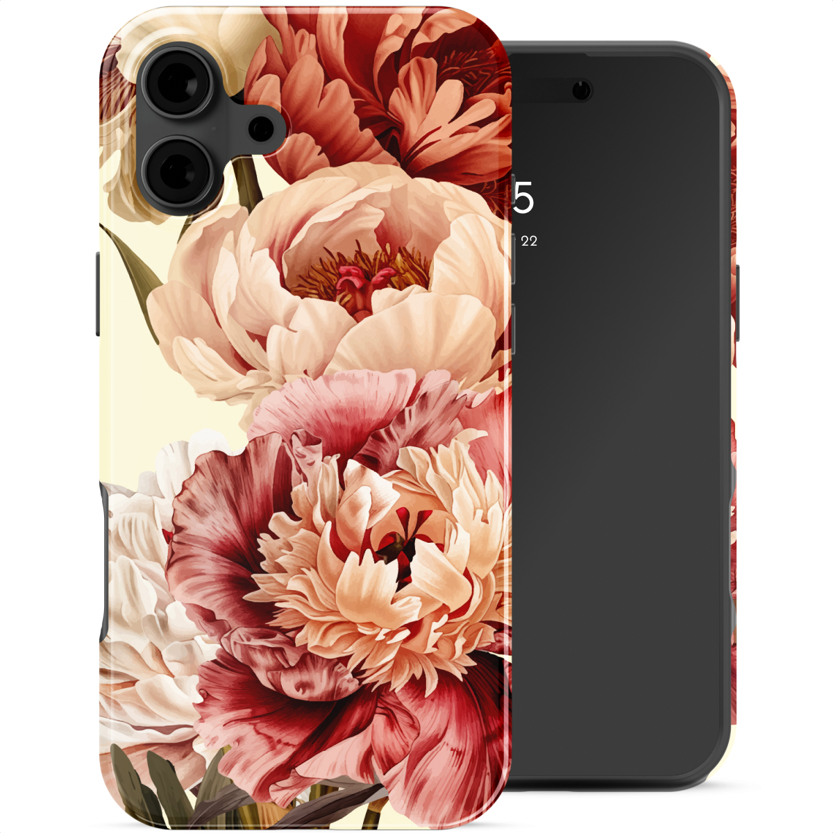 Selencia Coque arrière Vivid Apple iPhone 16 - Vintage Peony
