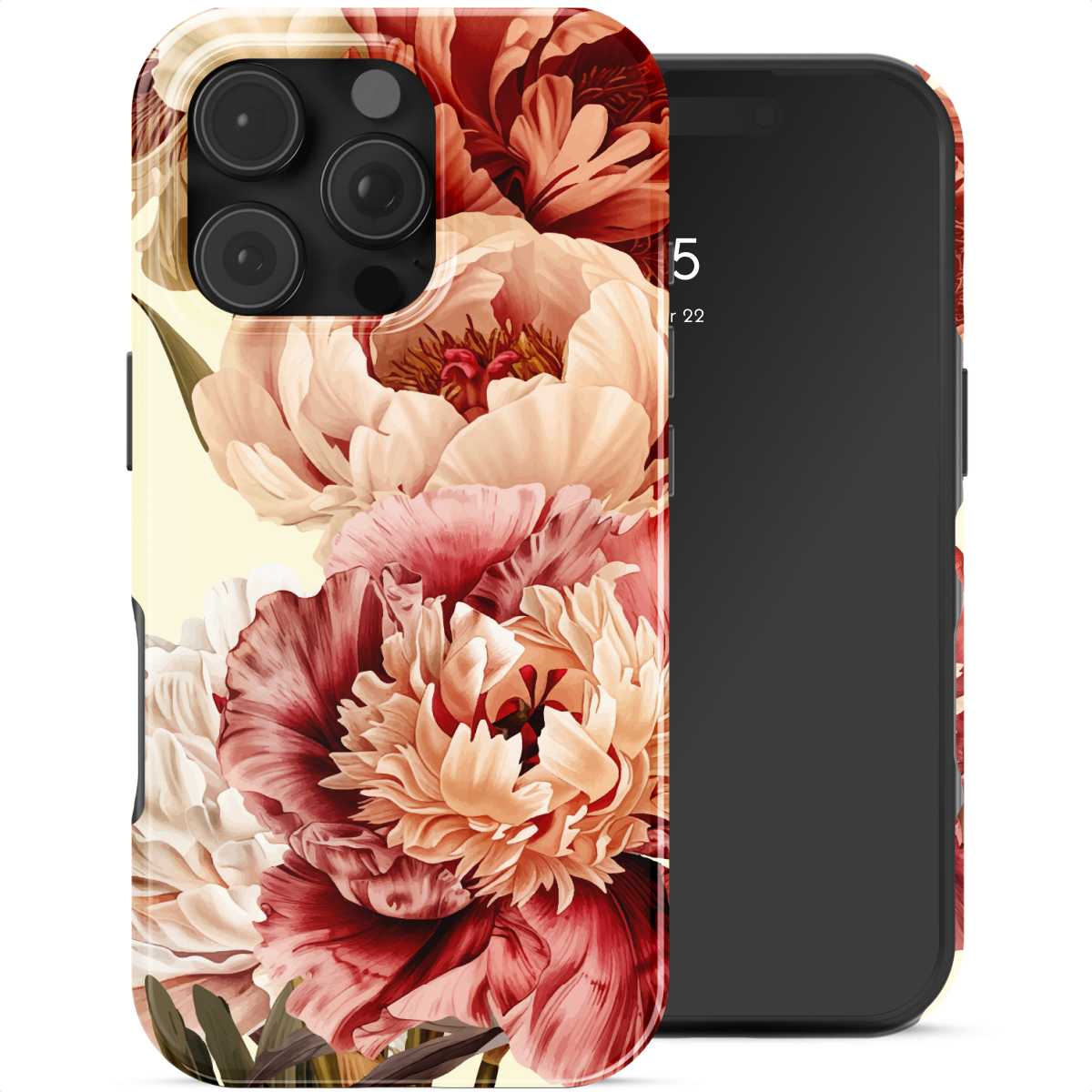 Selencia Coque arrière Vivid Apple iPhone 16 Pro Max - Vintage Peony