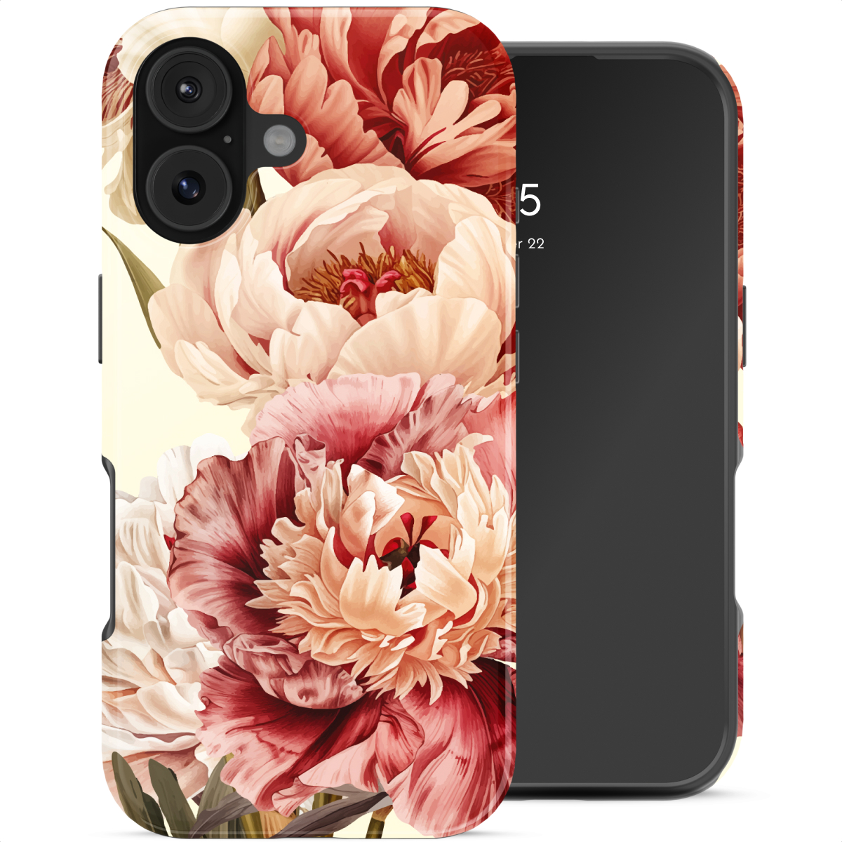 Selencia Coque arrière Vivid Apple iPhone 17 - Vintage Peony