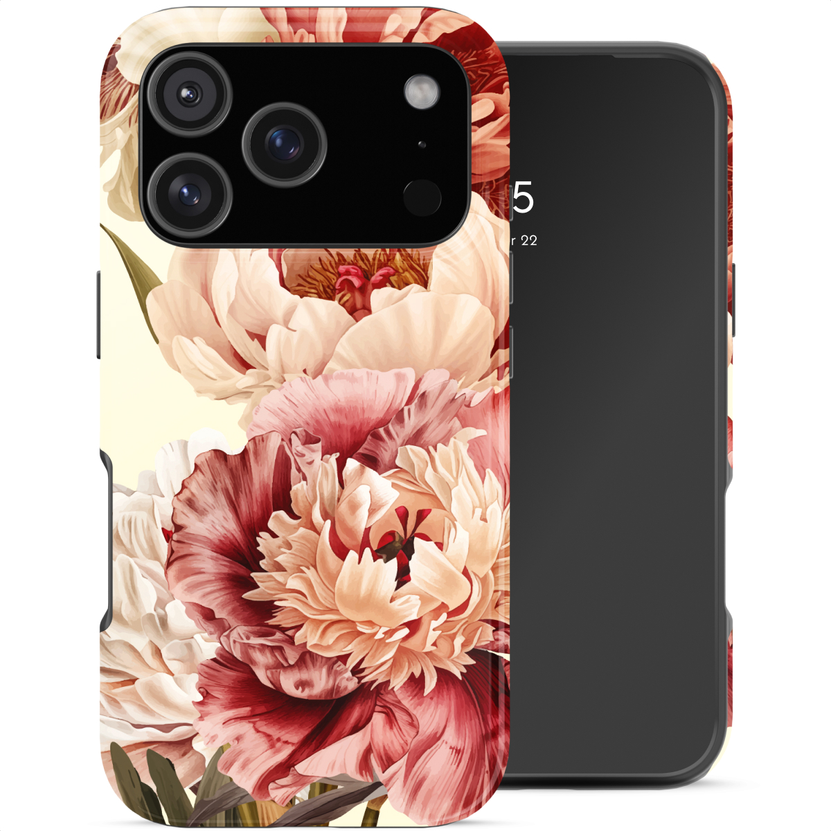 Selencia Coque arrière Vivid avec MagSafe Apple iPhone 17 Pro - Vintage Peony