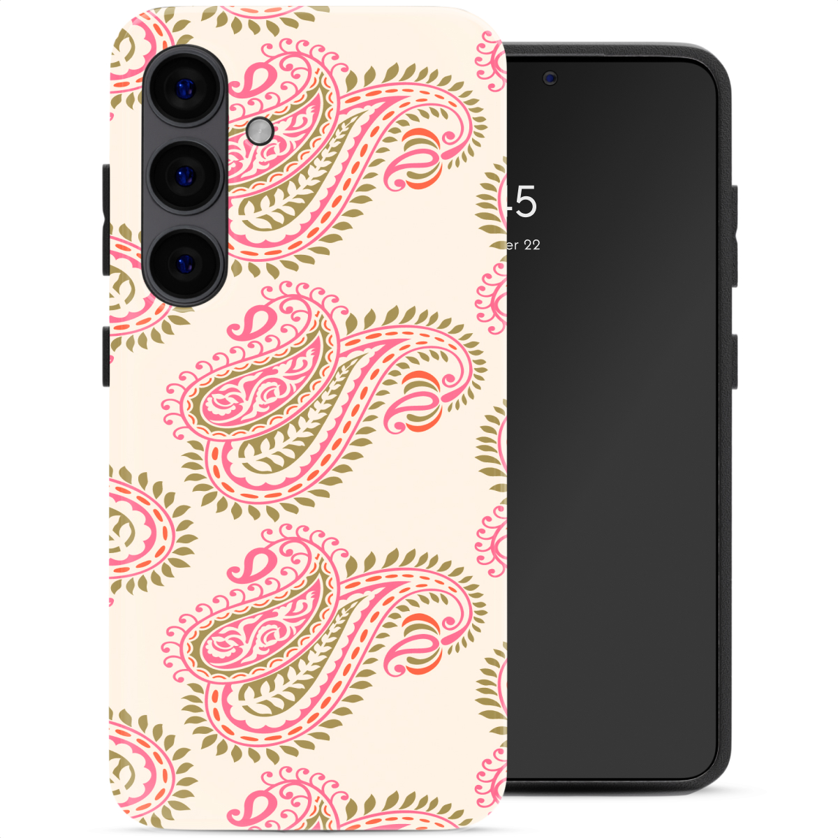 Selencia Coque arrière Vivid Samsung Galaxy S24 - Paisley Blush