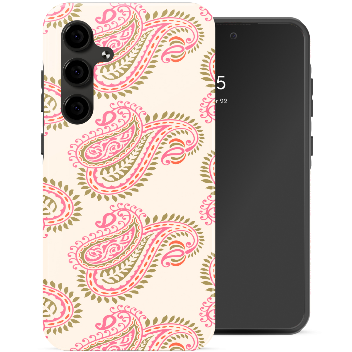 Selencia Coque arrière Vivid Samsung Galaxy S24 FE - Paisley Blush