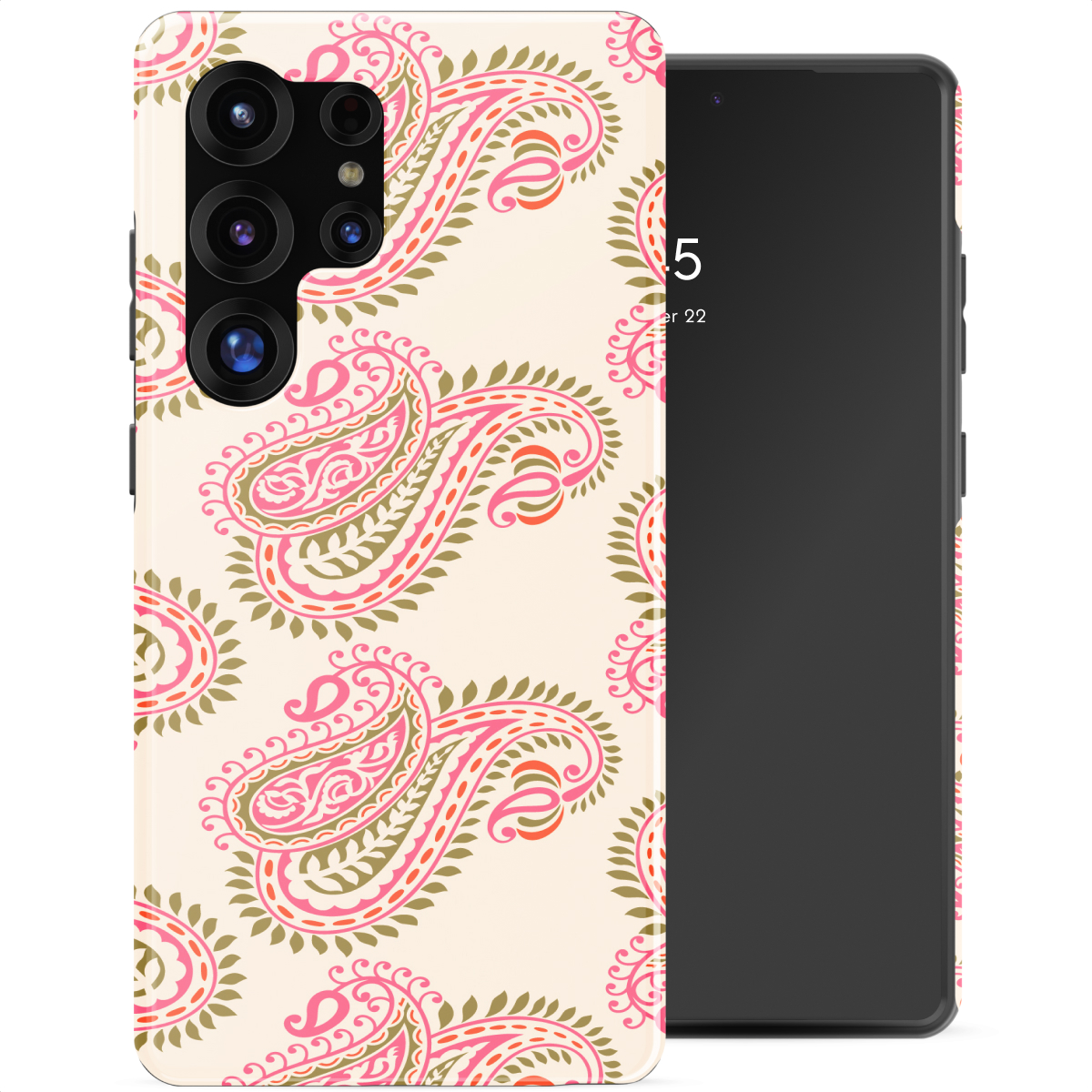 Selencia Coque arrière Vivid Samsung Galaxy S25 Ultra - Paisley Blush