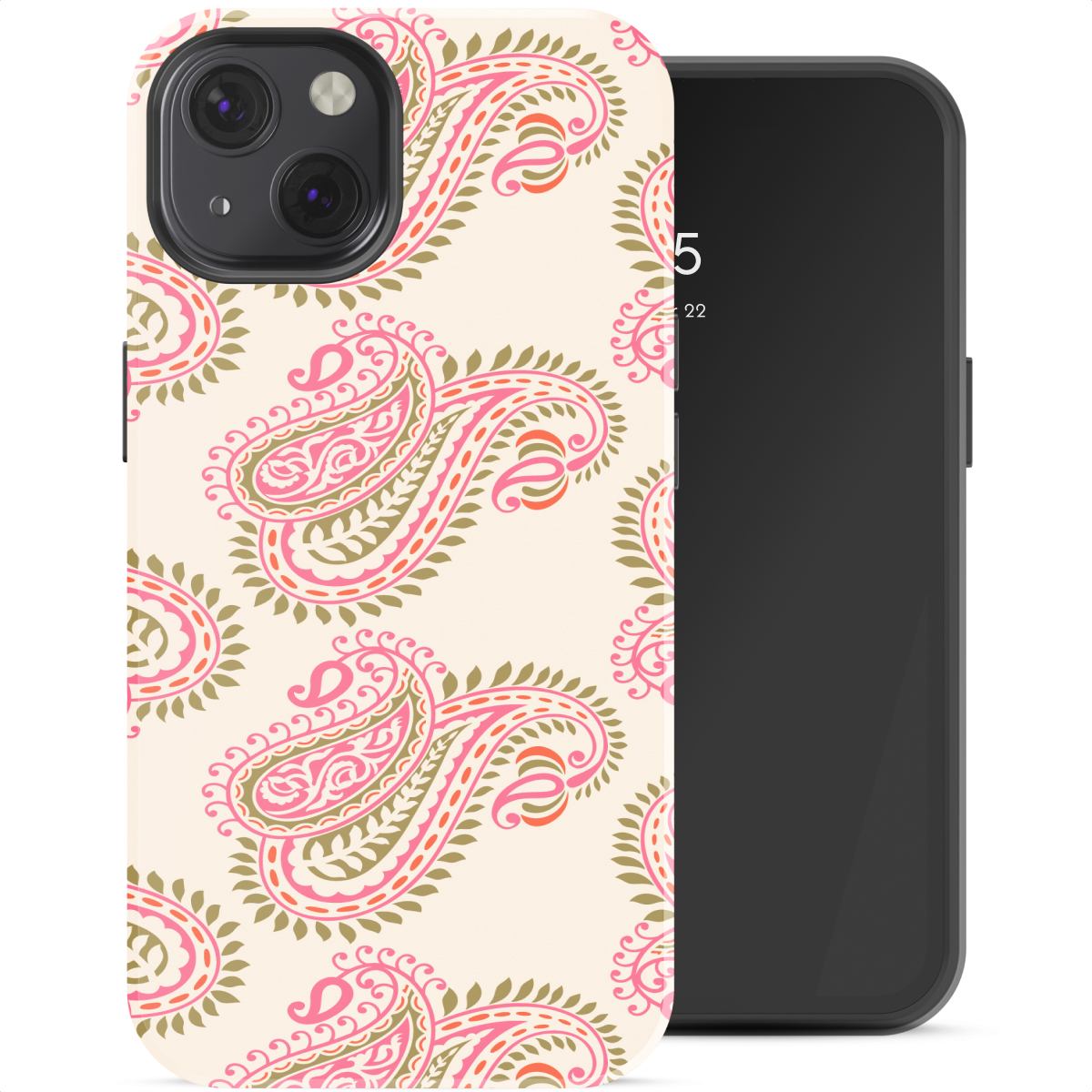 Selencia Coque arrière Vivid Apple iPhone 13 - Paisley Blush