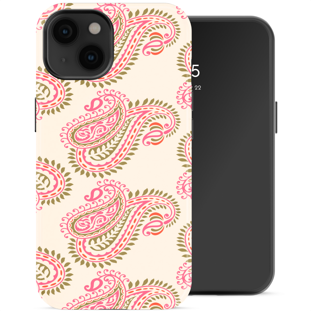 Selencia Coque arrière Vivid Apple iPhone 14 - Paisley Blush