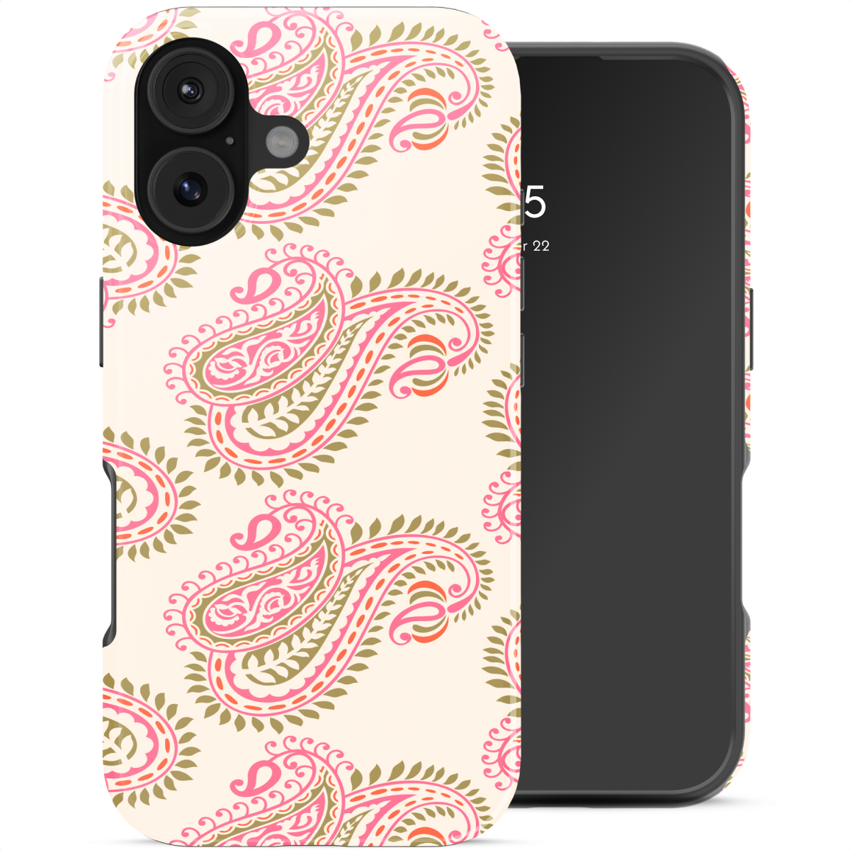 Selencia Coque arrière Vivid Apple iPhone 17 - Paisley Blush