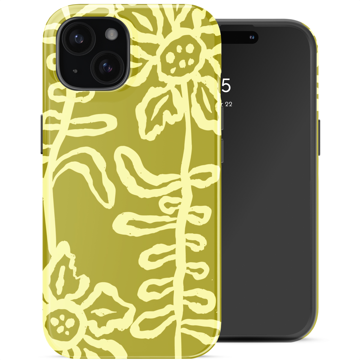 Selencia Coque arrière Vivid avec MagSafe Apple iPhone 15 - Chalky Bloom