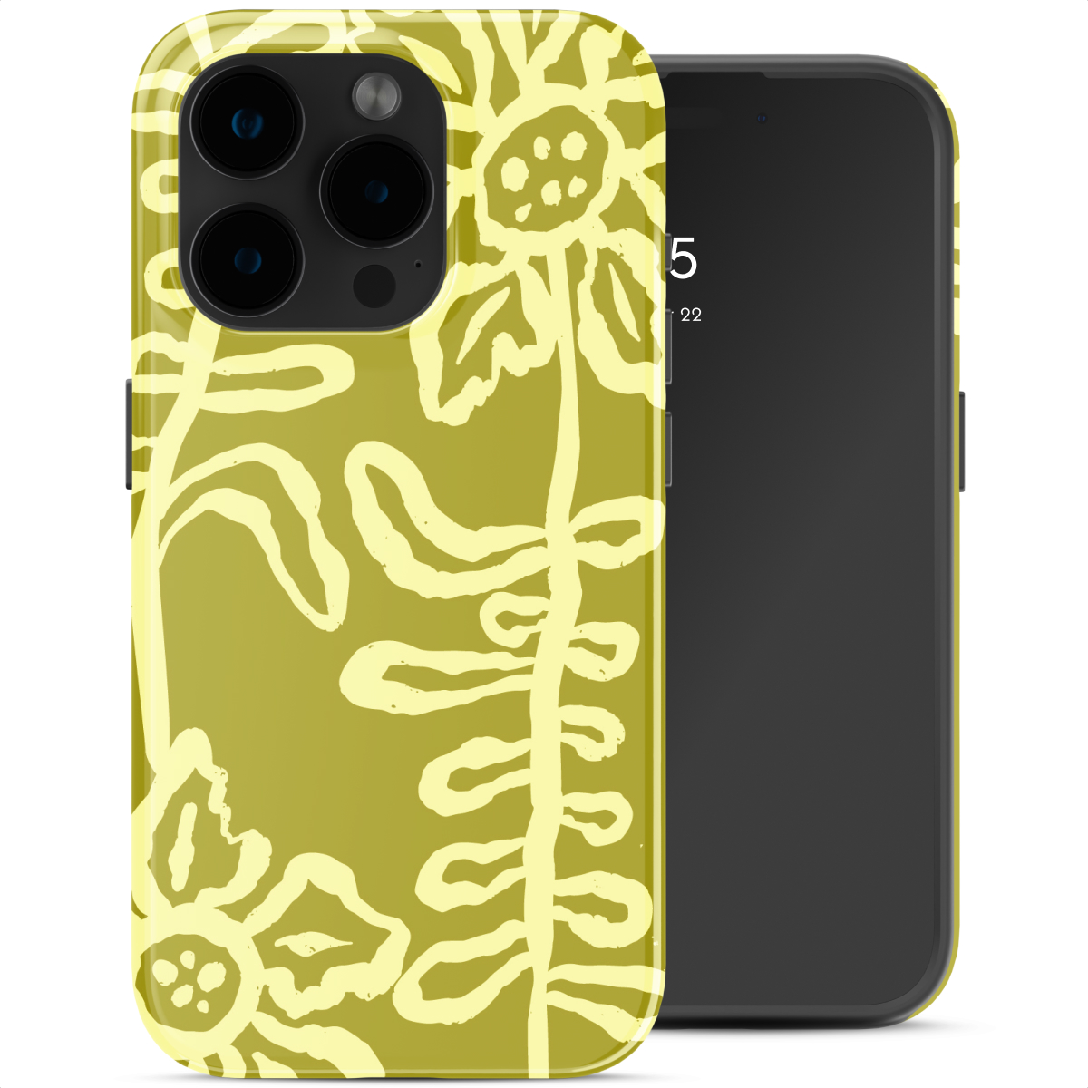 Selencia Coque arrière Vivid avec MagSafe Apple iPhone 15 Pro - Chalky Bloom