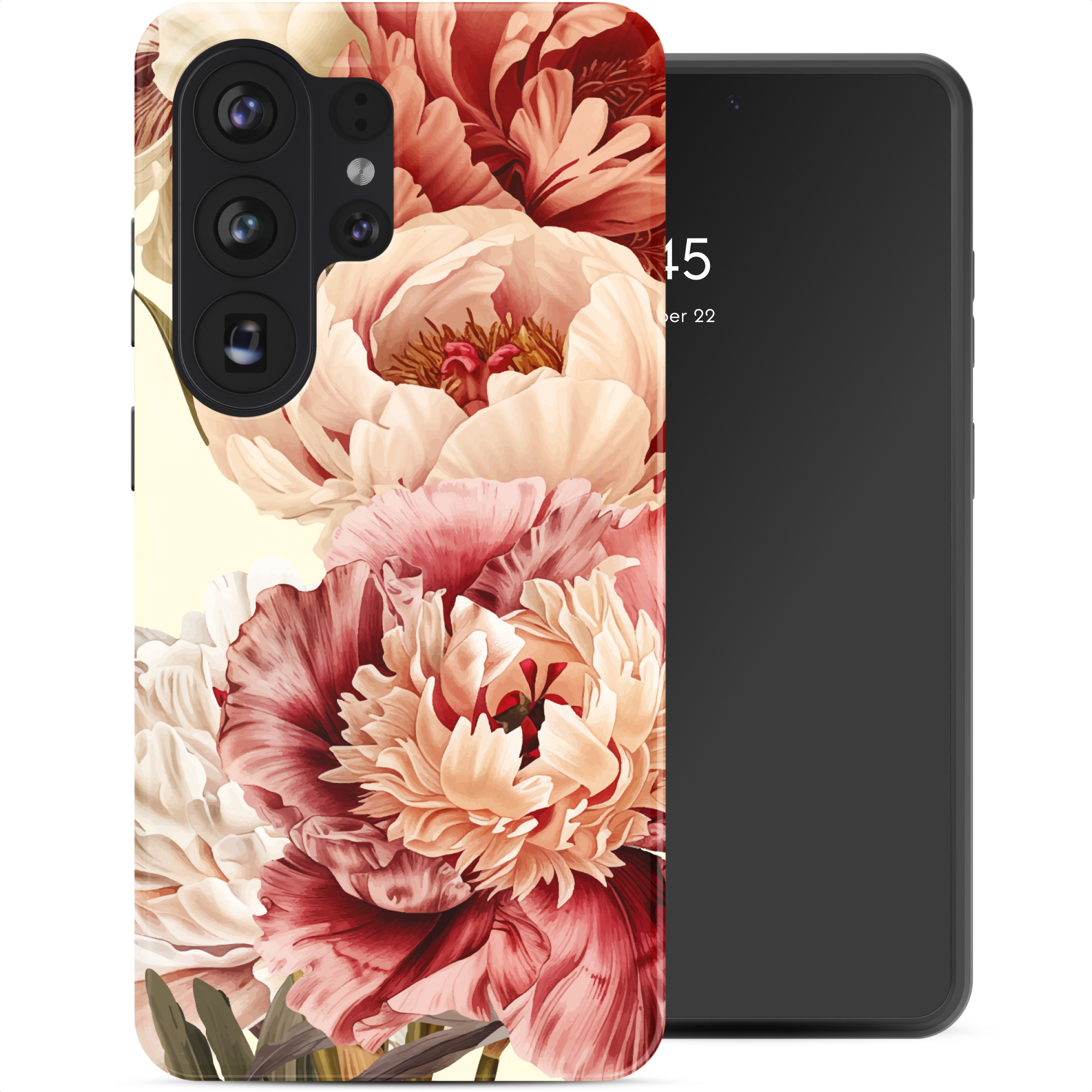 Selencia Coque arrière Vivid avec MagSafe Samsung Galaxy S26 Ultra - Vintage Peony