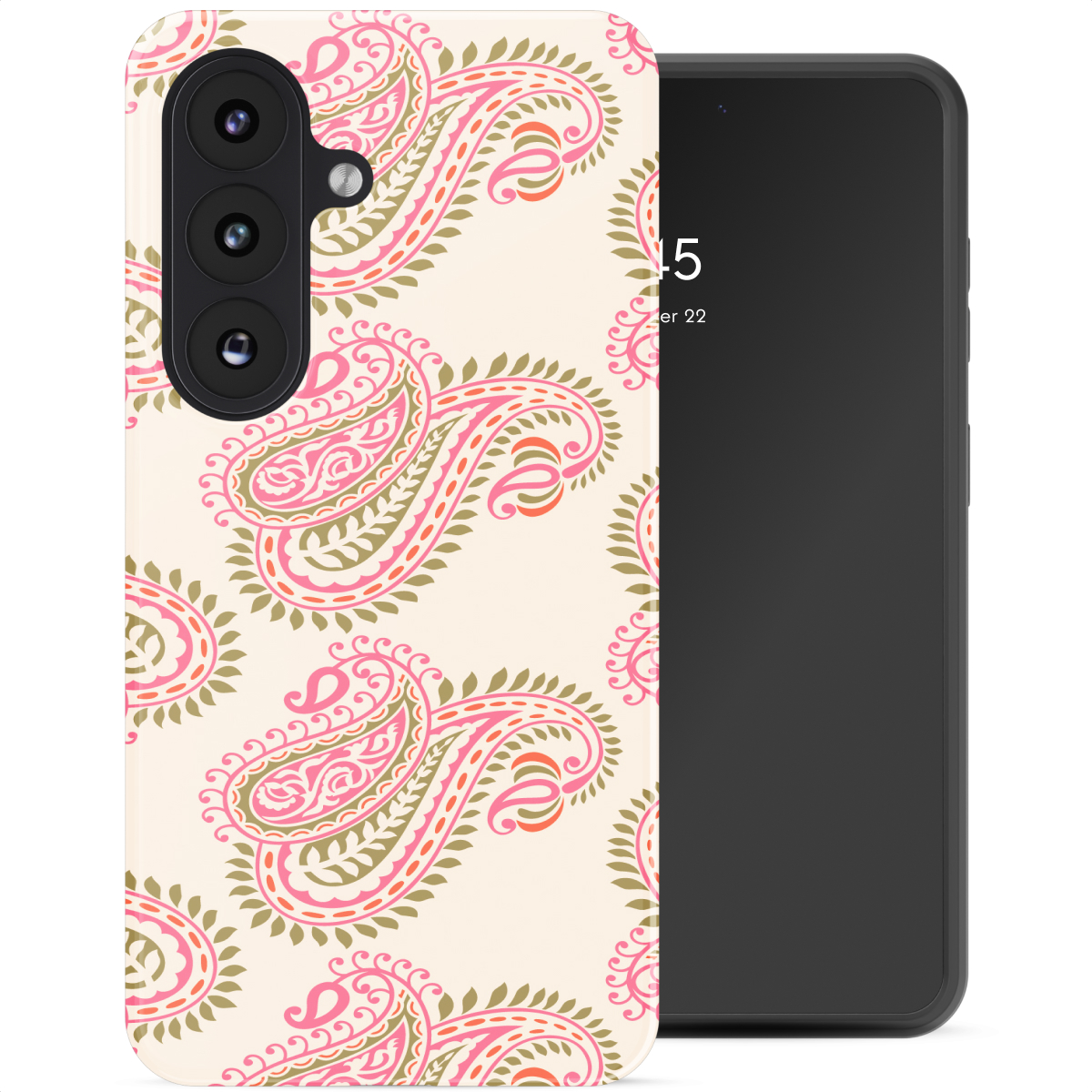 Selencia Coque arrière Vivid Samsung Galaxy S26 - Paisley Blush