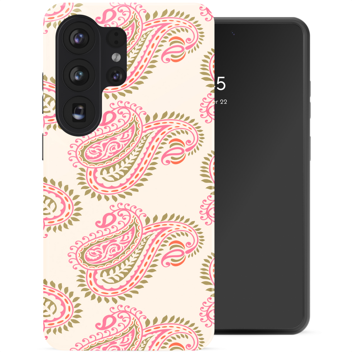 Selencia Coque arrière Vivid Samsung Galaxy S26 Ultra - Paisley Blush