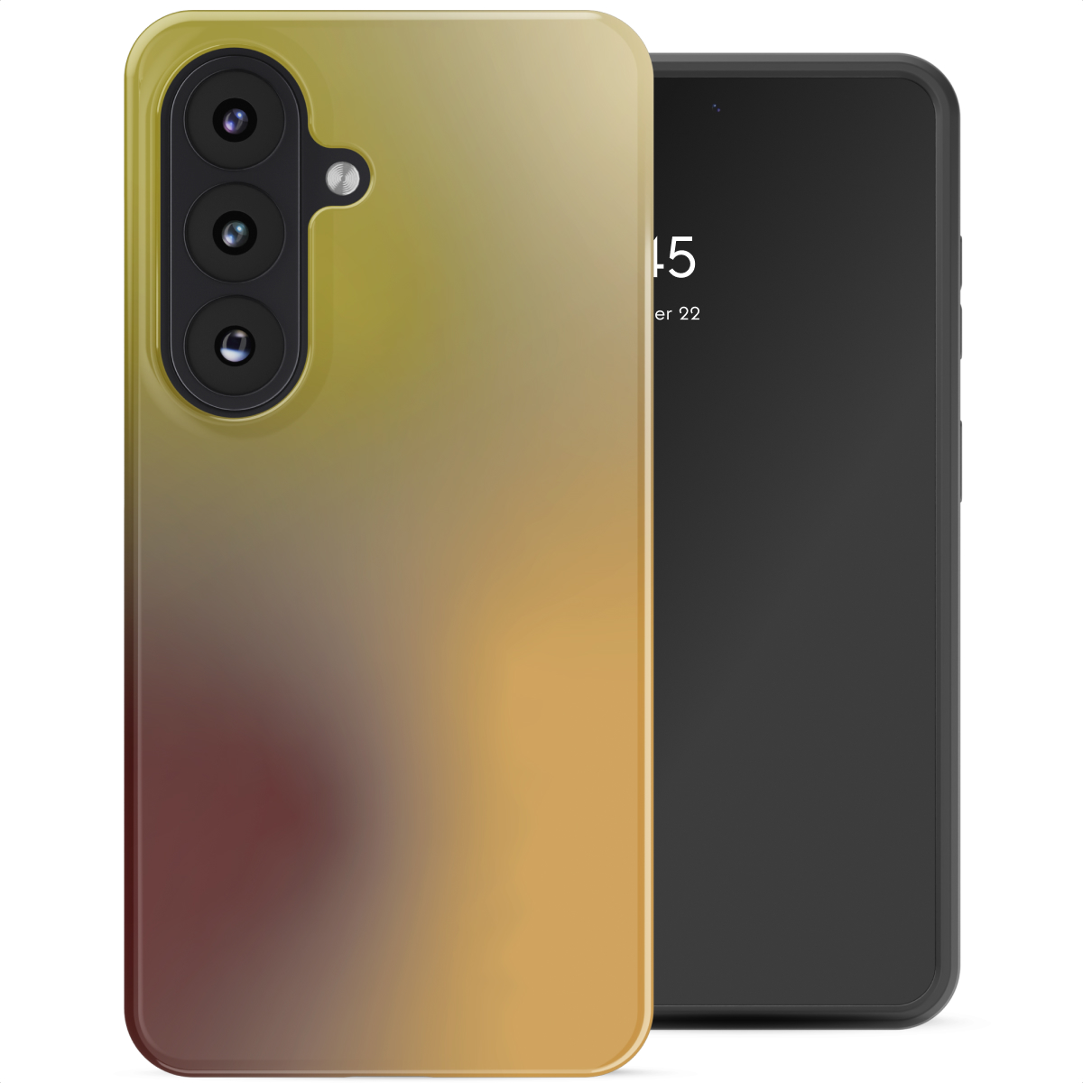 Selencia Coque arrière Vivid Samsung Galaxy S26 - Gradient Olive Dust