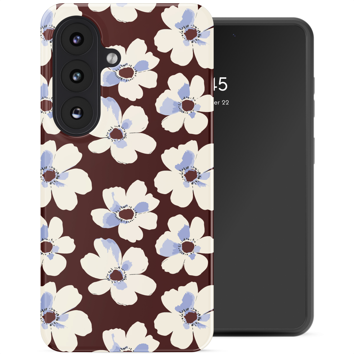 Selencia Coque arrière Vivid avec MagSafe Samsung Galaxy S26 - Choco Flower Pop