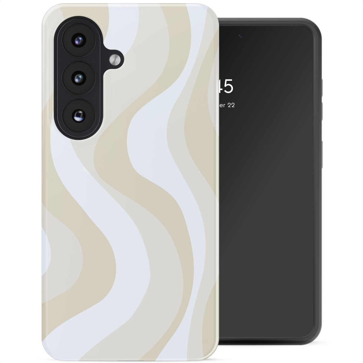 Selencia Coque arrière Vivid avec MagSafe Samsung Galaxy S26 - Desert Waves Beige