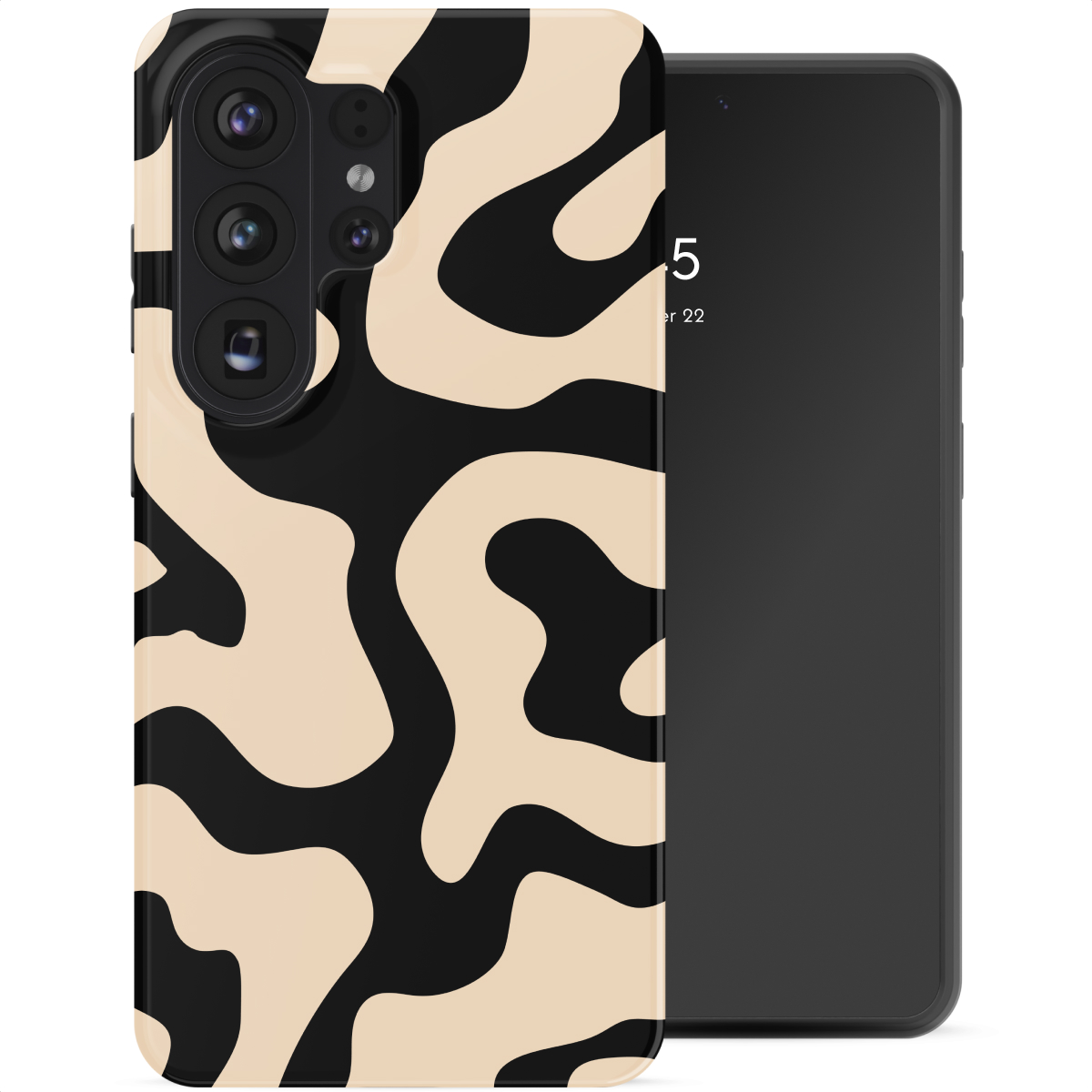 Selencia Coque arrière Vivid Samsung Galaxy S26 Ultra - Art Wave Black