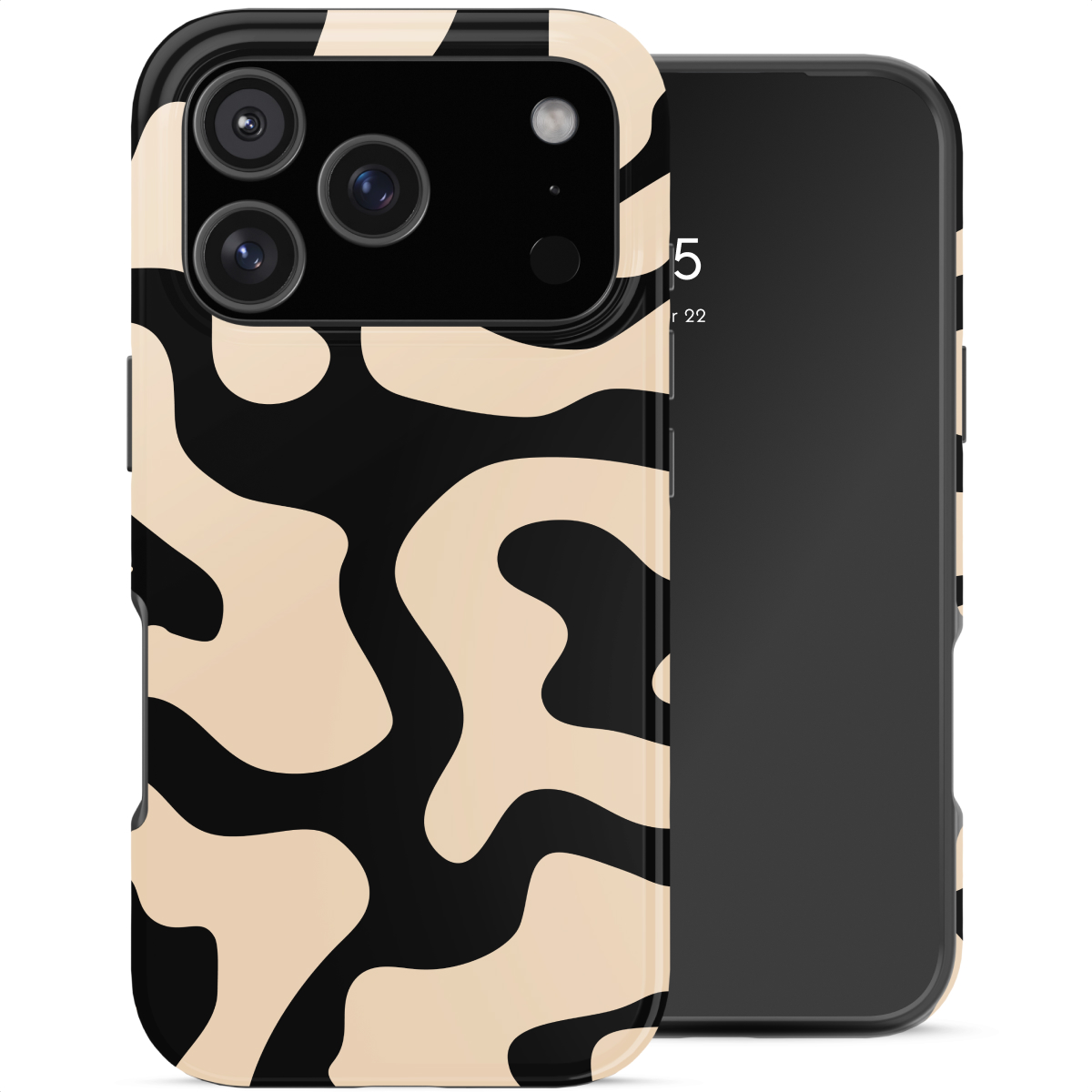 Selencia Coque arrière Vivid Apple iPhone 17 Pro - Art Wave Black