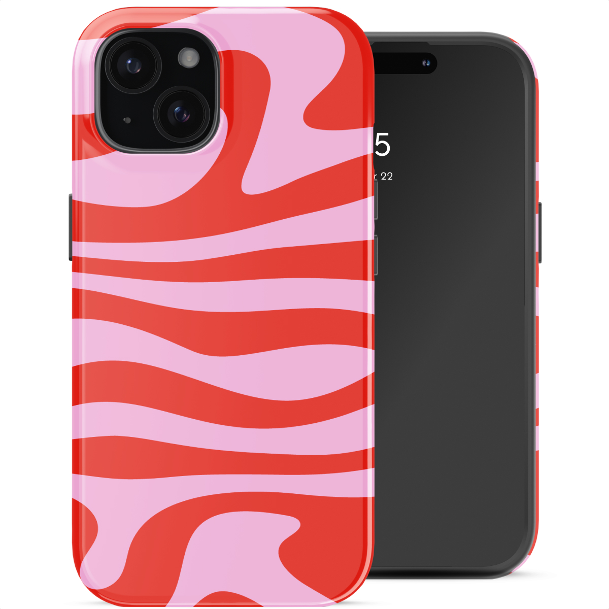 Selencia Coque arrière Vivid avec MagSafe Apple iPhone 15 - Dream Swirl Pink