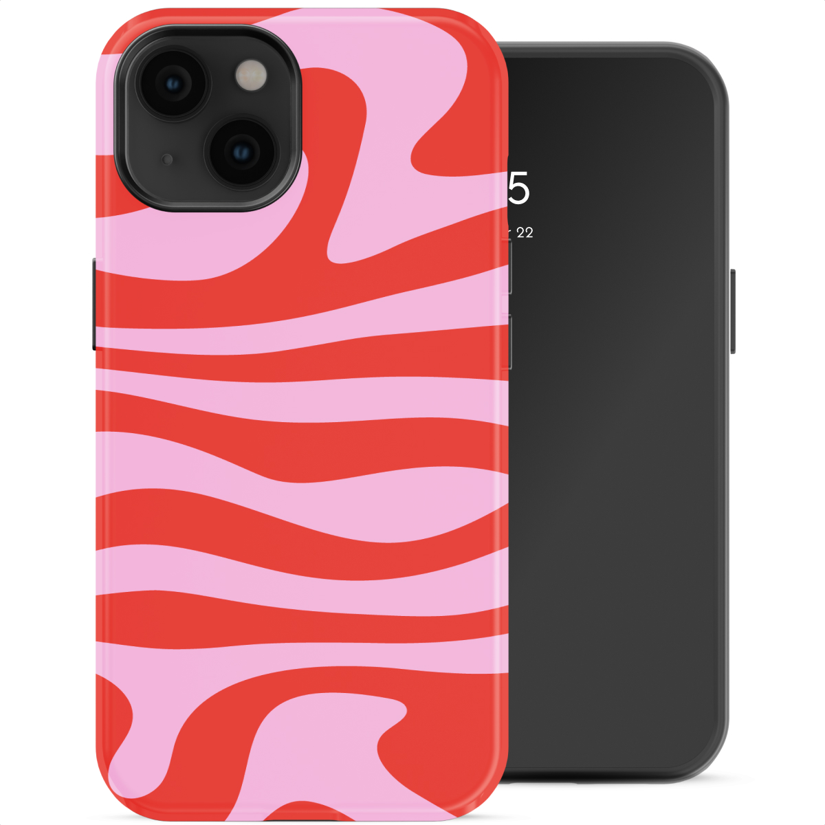 Selencia Vivid Backcover met MagSafe voor de Apple iPhone 14 - Dream Swirl Pink