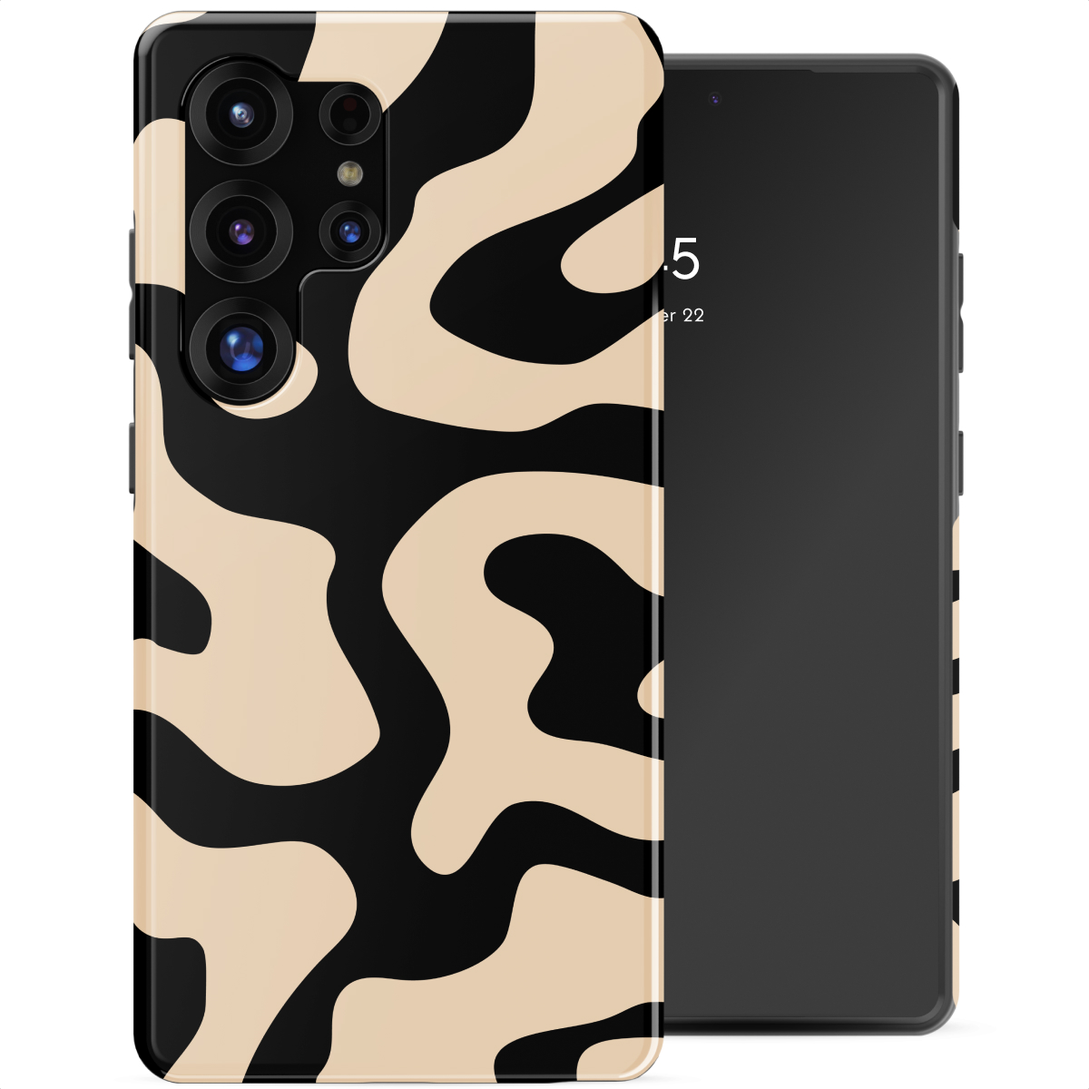 Selencia Coque arrière Vivid avec MagSafe Samsung Galaxy S25 Ultra - Art Wave Black