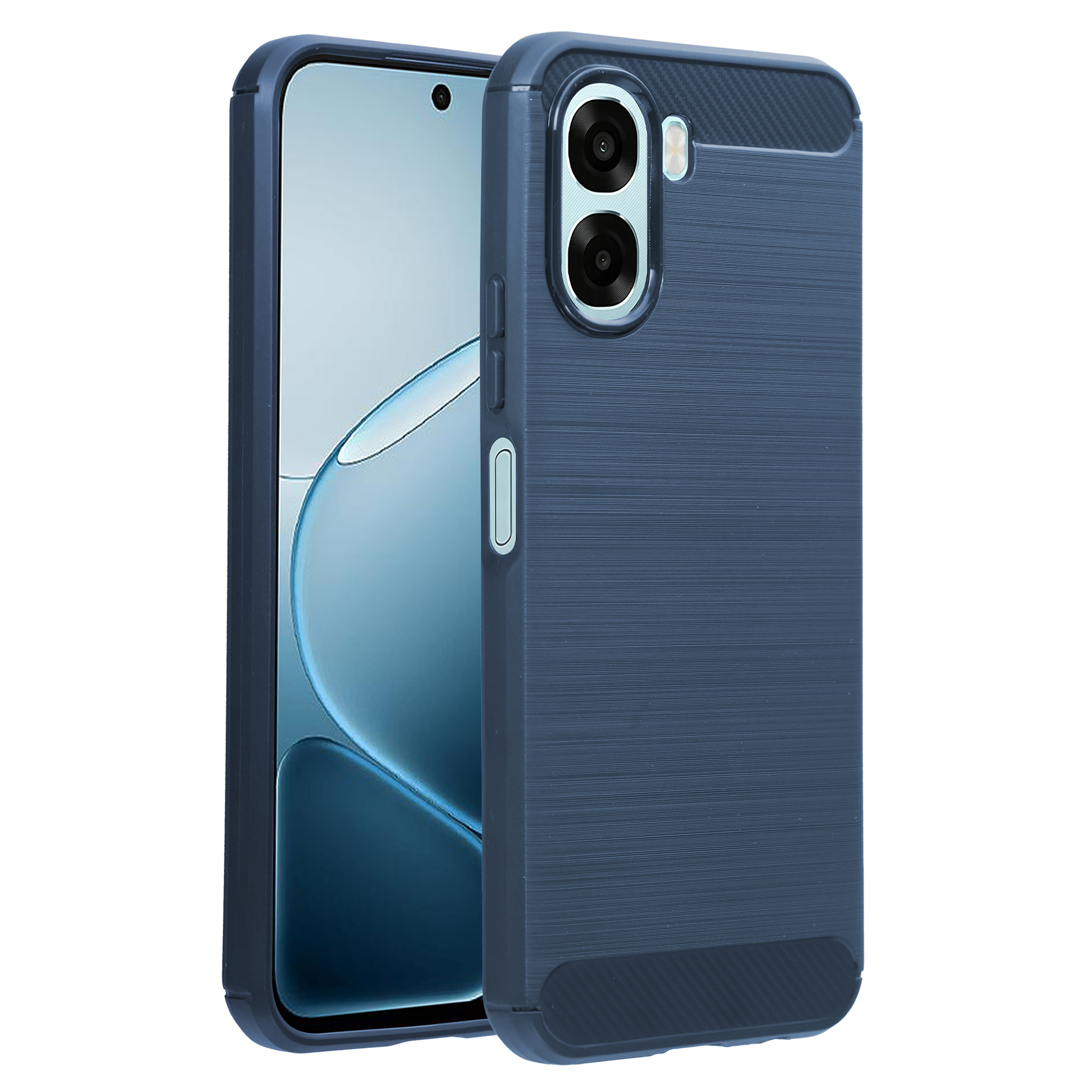 imoshion Coque Brushed Oppo A6x (4G/5G) - Bleu foncé