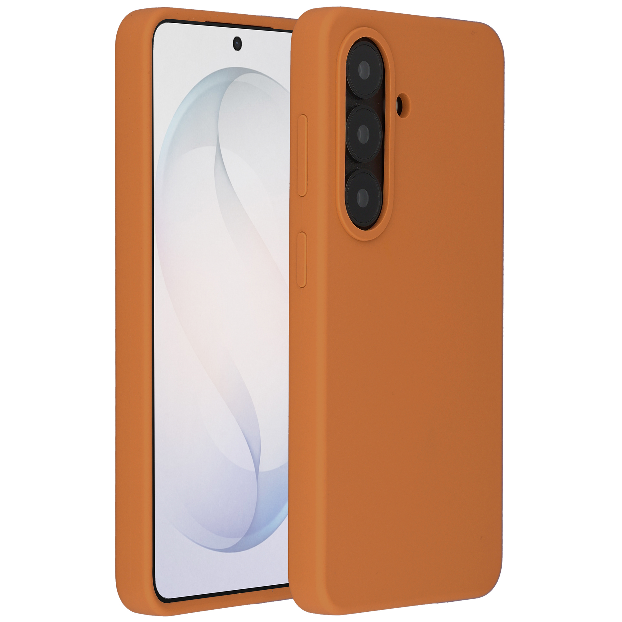 Accezz Coque Liquid Silicone avec MagSafe Samsung Galaxy S26 - Orange