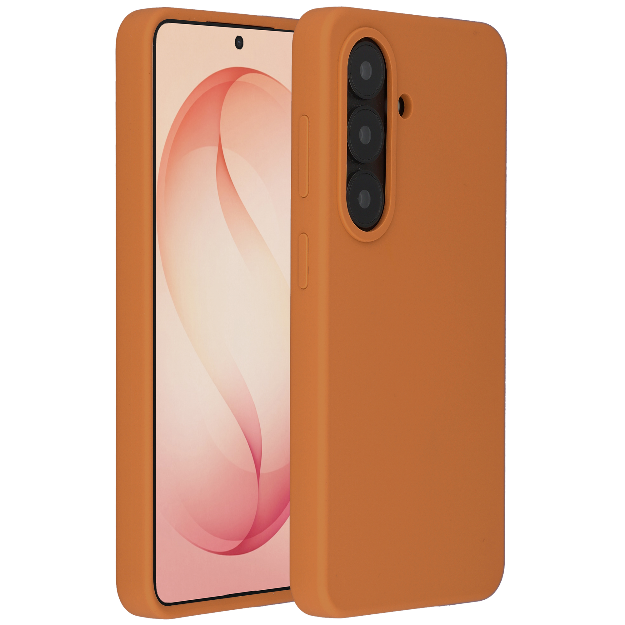 Accezz Coque Liquid Silicone avec MagSafe Samsung Galaxy S26 Plus - Orange