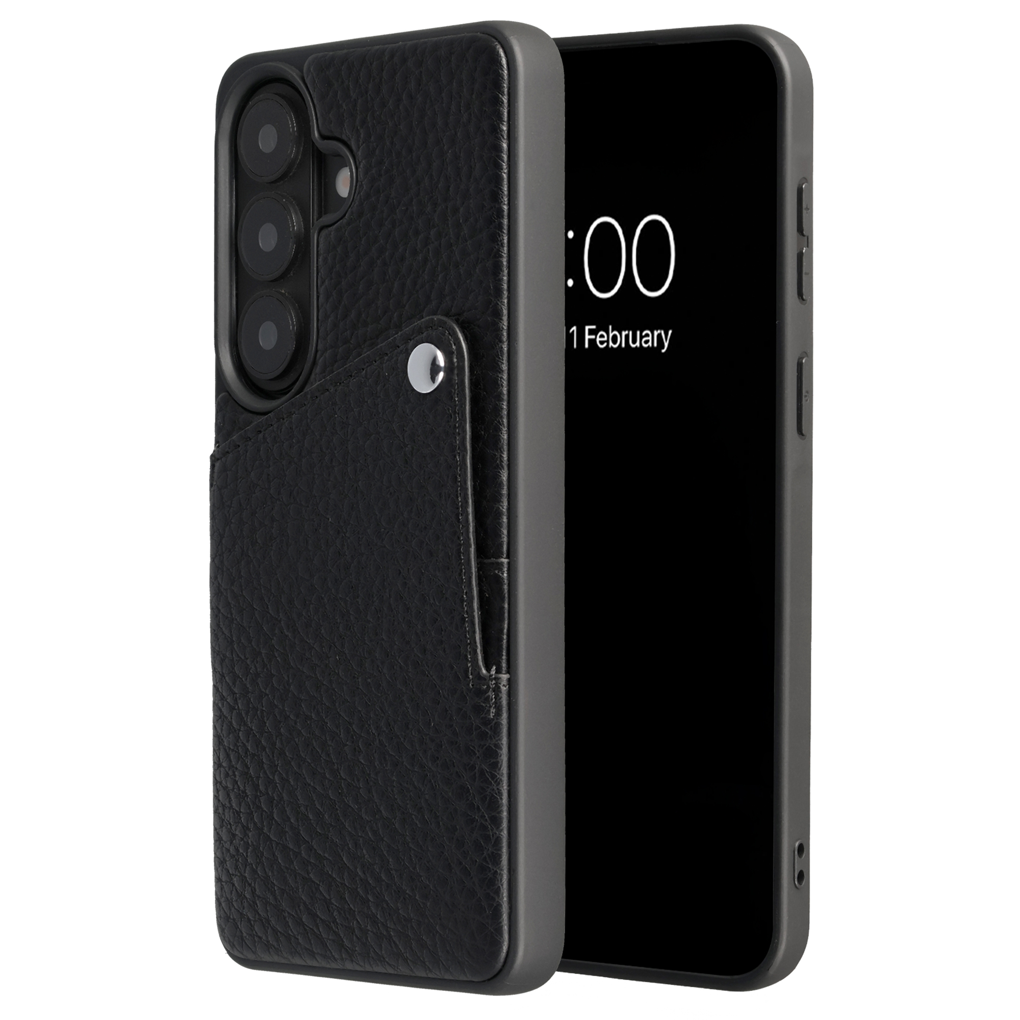 Selencia Coque Riva avec porte-cartes Samsung Galaxy S26 Plus - Noir