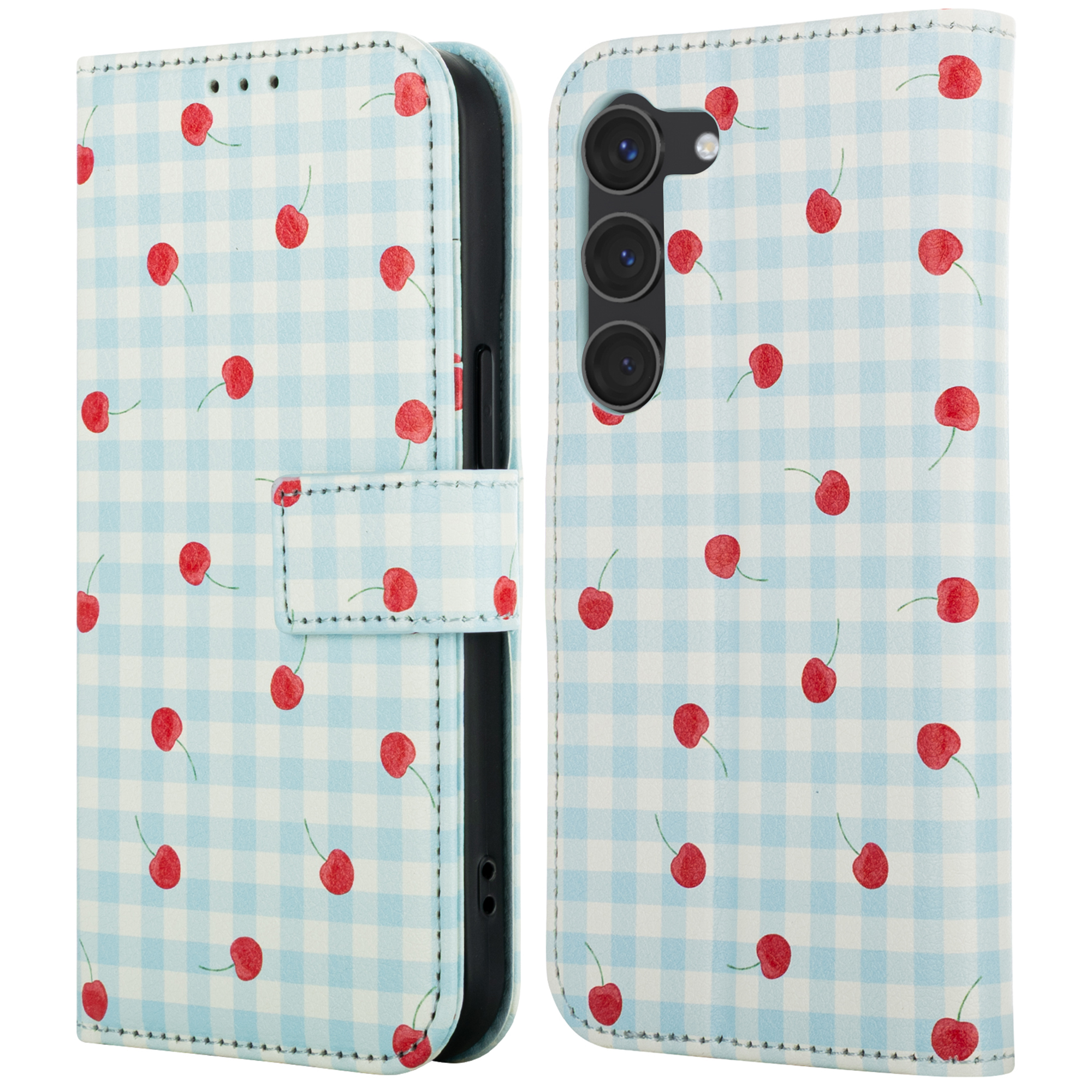 imoshion Design Bookcase voor de Samsung Galaxy S23 - Cherry Check