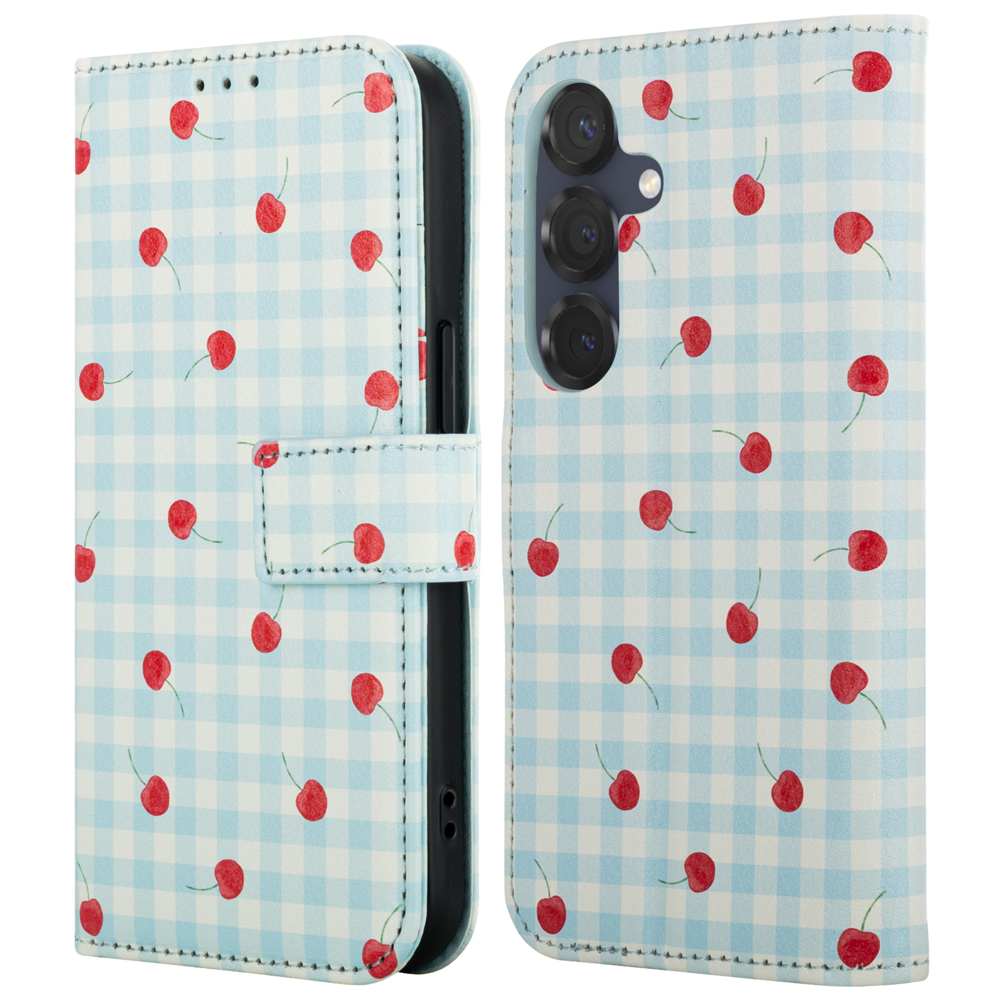 imoshion Design Bookcase voor de Samsung Galaxy S25 - Cherry Check
