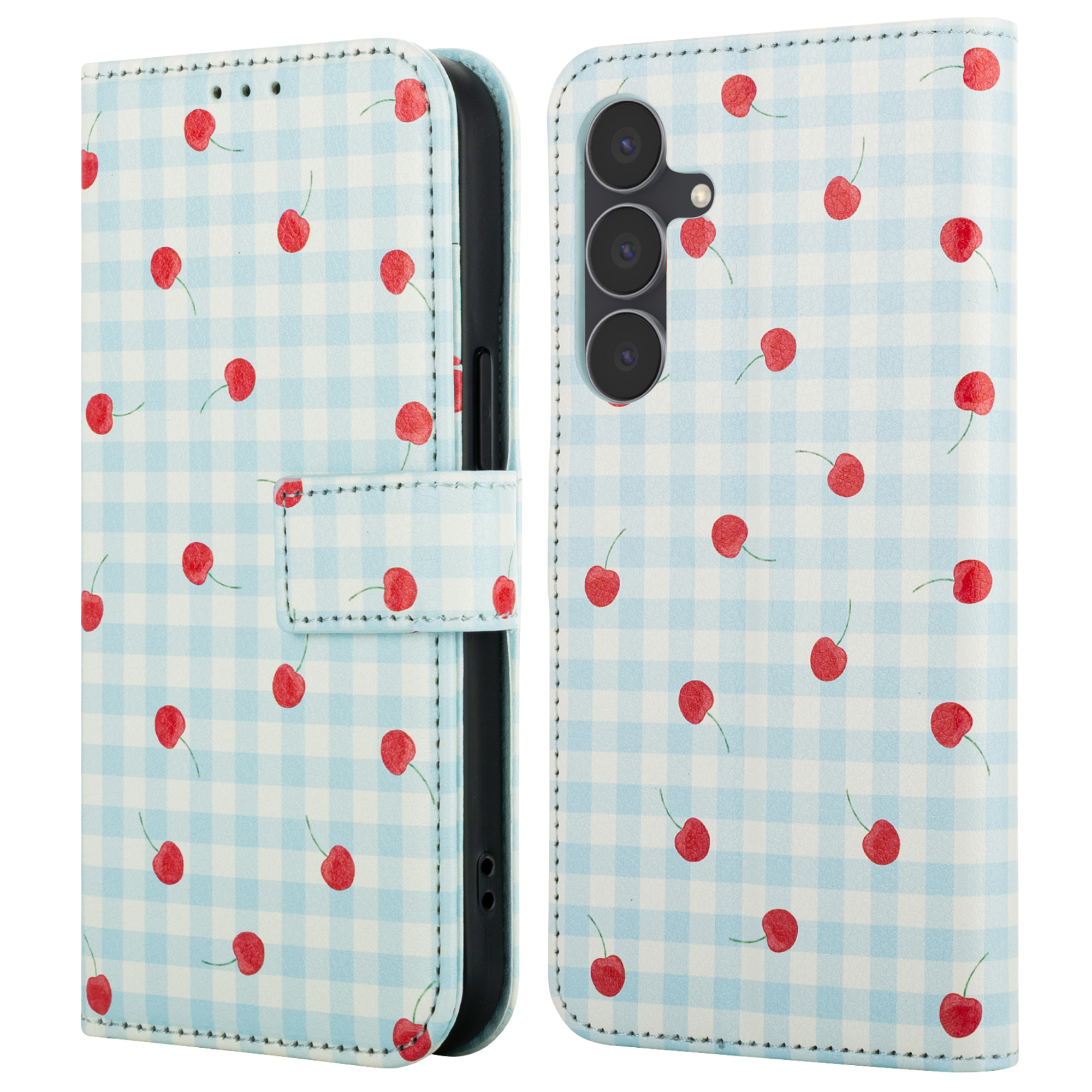 imoshion Design Bookcase voor de Samsung Galaxy S25 FE - Cherry Check