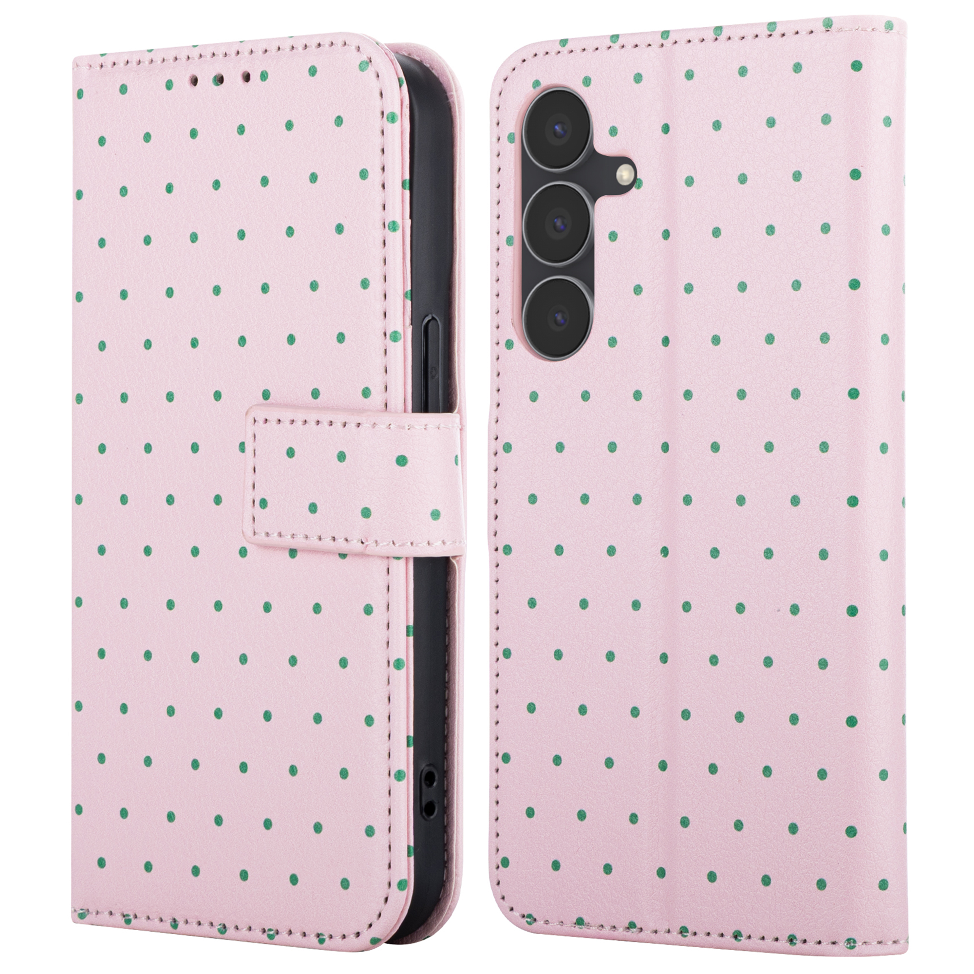 imoshion Design Bookcase voor de Samsung Galaxy S25 FE - Happy Dots