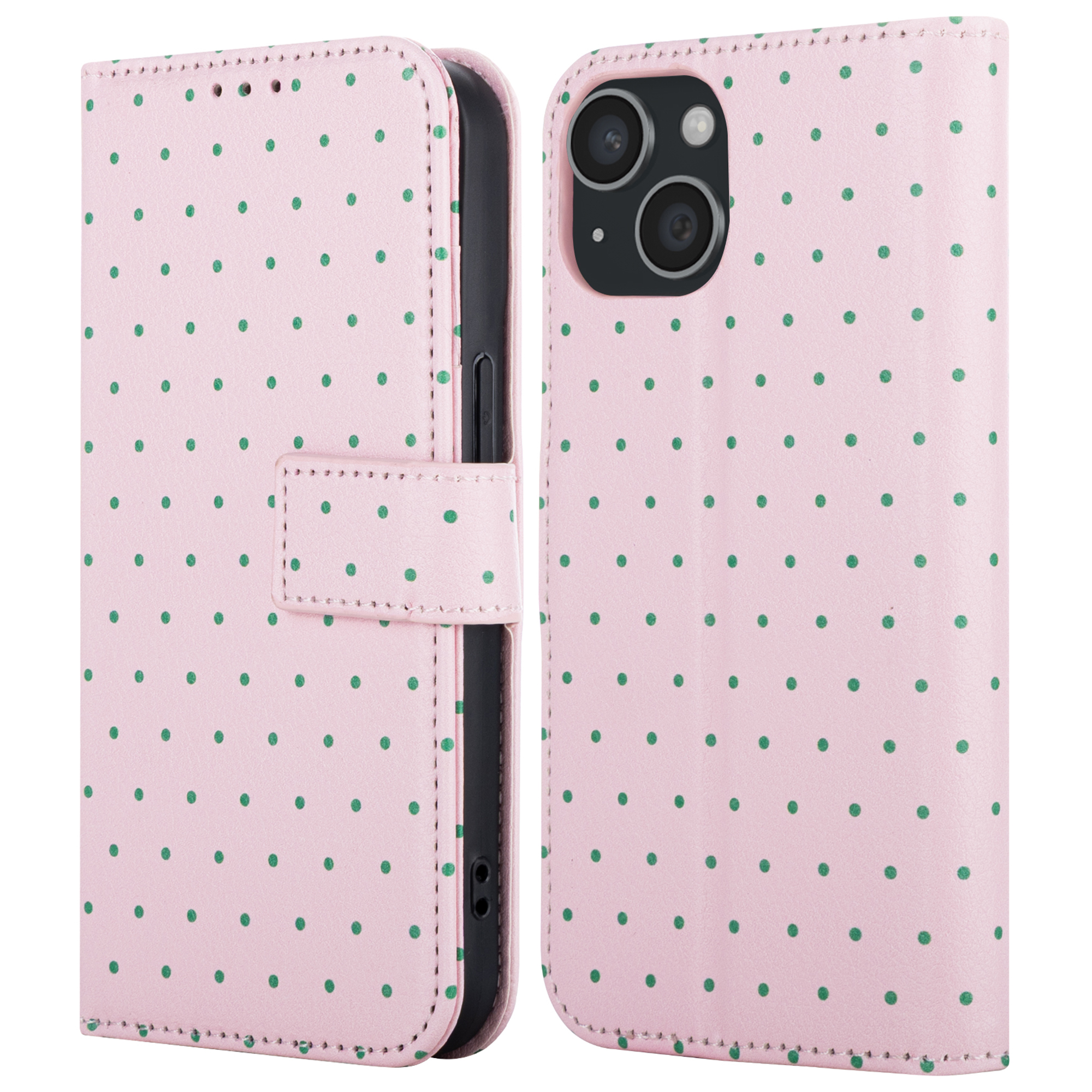imoshion Design Bookcase voor de Apple iPhone 14 - Happy Dots